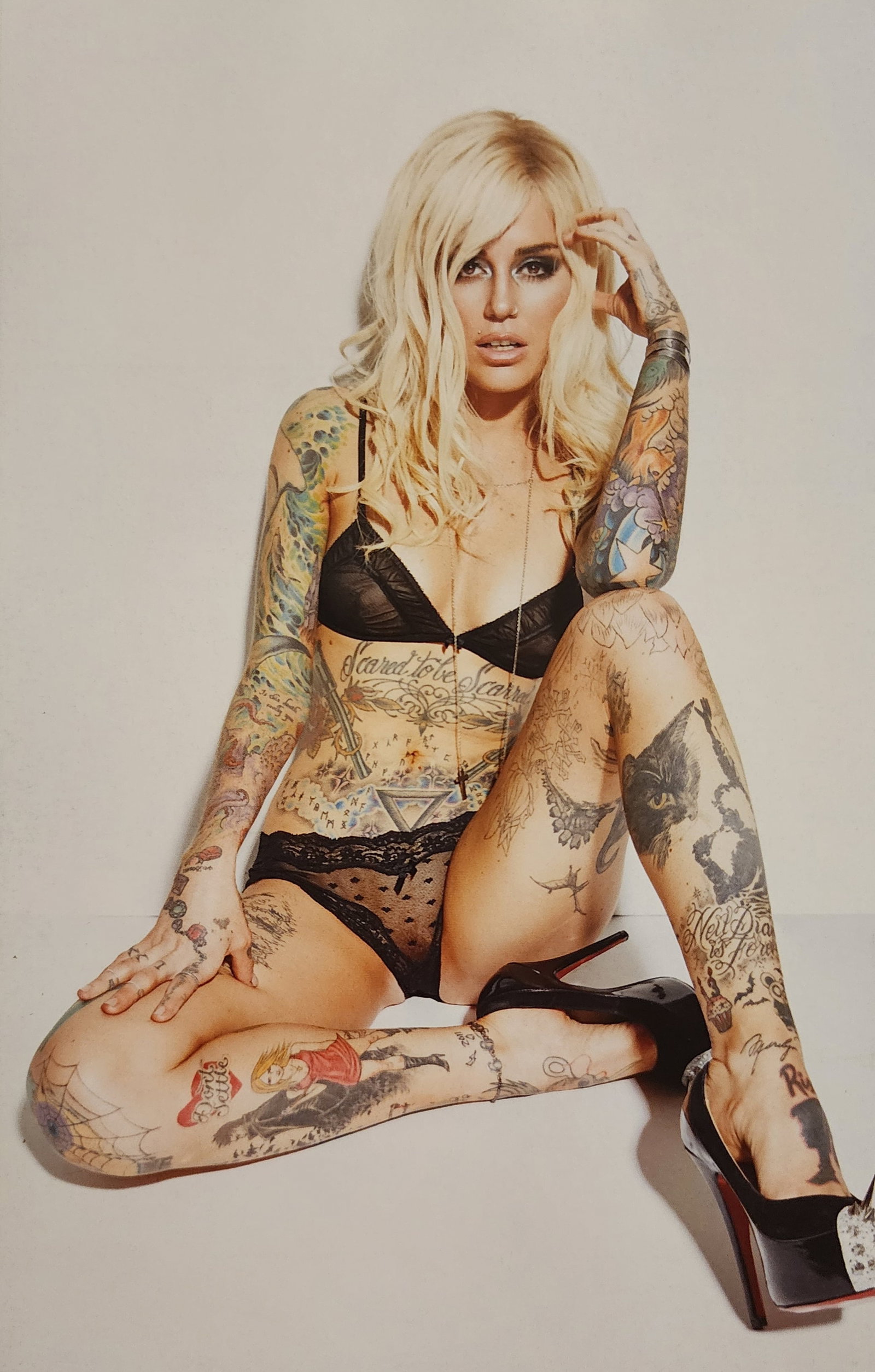 Christian Saint, Tattoo Top Model, 2015: Artist/Photographer: Christian Saint Title/Subject: Tattoo Top Model Type Of Print: Authentic Sheet Fed Photogravure/Heliogravure. Date Of Print: 2015 Paper: Medium weight, satin/matte finish. Print O