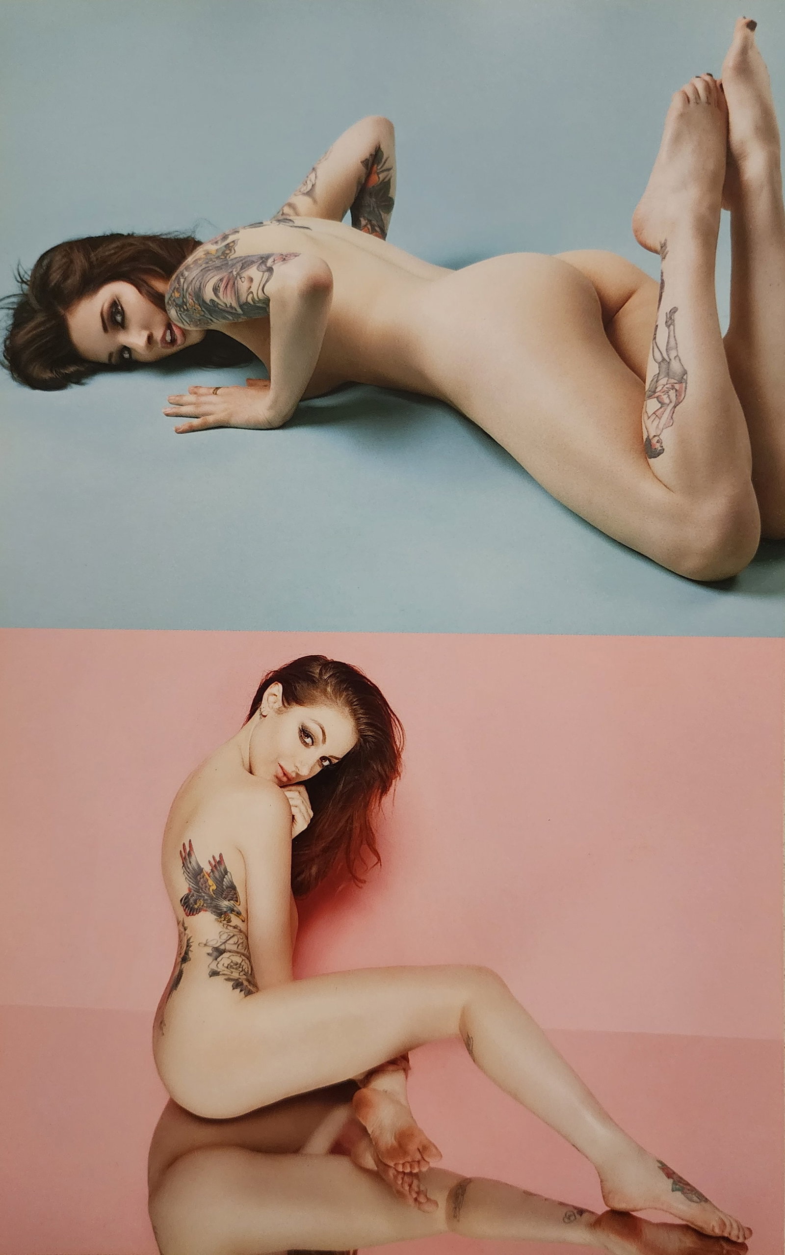 Christian Saint, Tattoo Top Model, 2015: Artist/Photographer: Christian Saint Title/Subject: Tattoo Top Model Type Of Print: Authentic Sheet Fed Photogravure/Heliogravure. Date Of Print: 2015 Paper: Medium weight, satin/matte finish. Print O