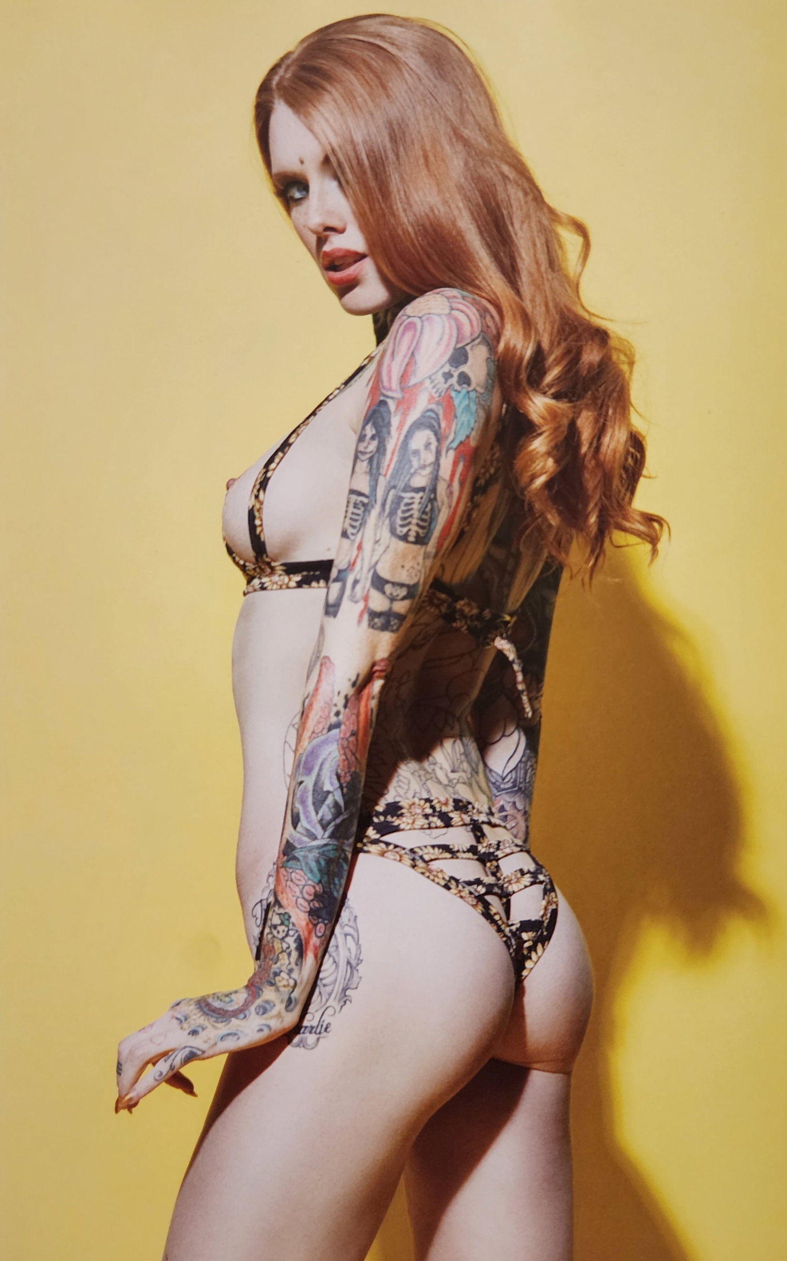 Christian Saint, Tattoo Top Model, 2015: Artist/Photographer: Christian Saint Title/Subject: Tattoo Top Model Type Of Print: Authentic Sheet Fed Photogravure/Heliogravure. Date Of Print: 2015 Paper: Medium weight, satin/matte finish. Print O