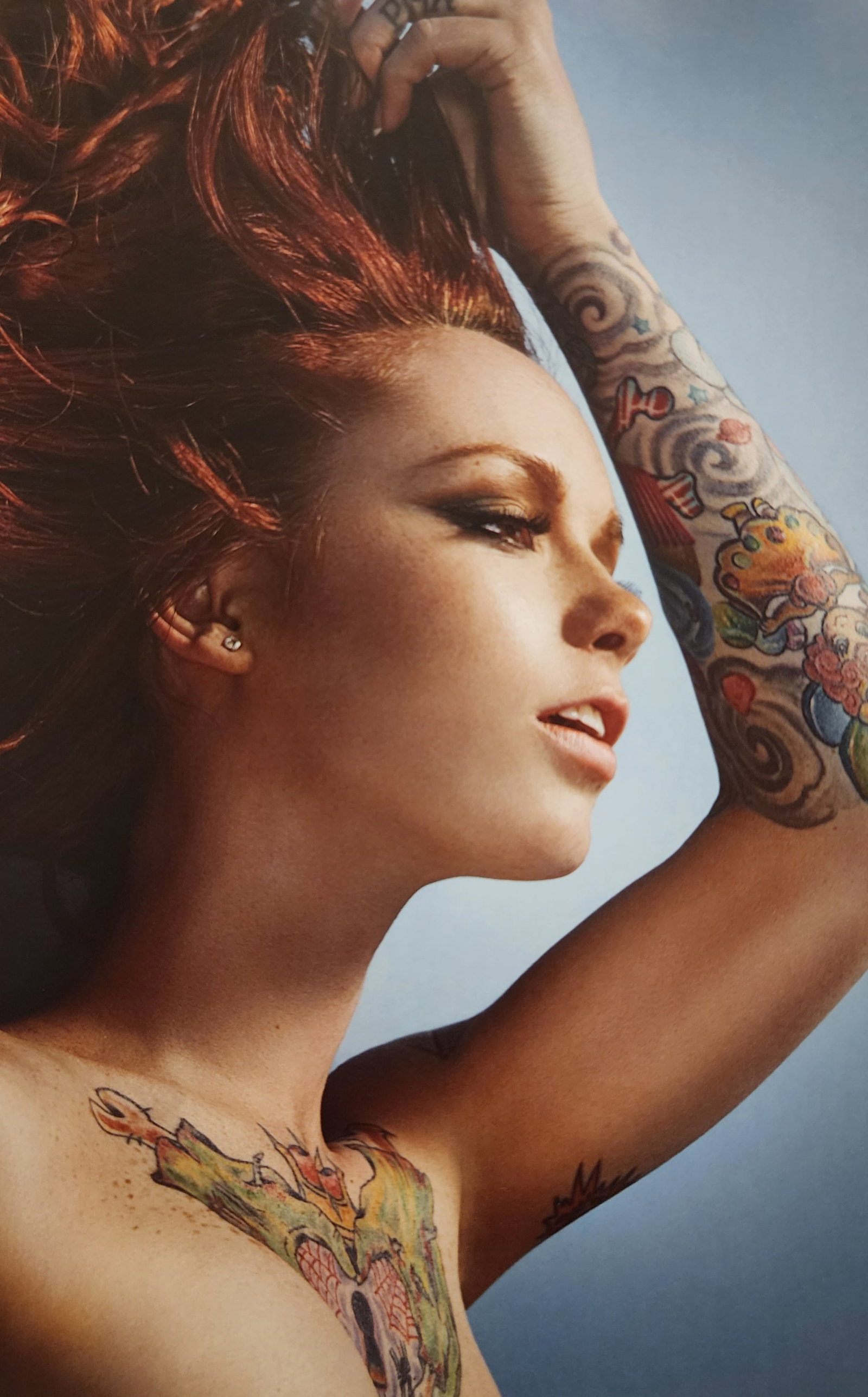 Christian Saint, Tattoo Top Model, 2015: Artist/Photographer: Christian Saint Title/Subject: Tattoo Top Model Type Of Print: Authentic Sheet Fed Photogravure/Heliogravure. Date Of Print: 2015 Paper: Medium weight, satin/matte finish. Print O
