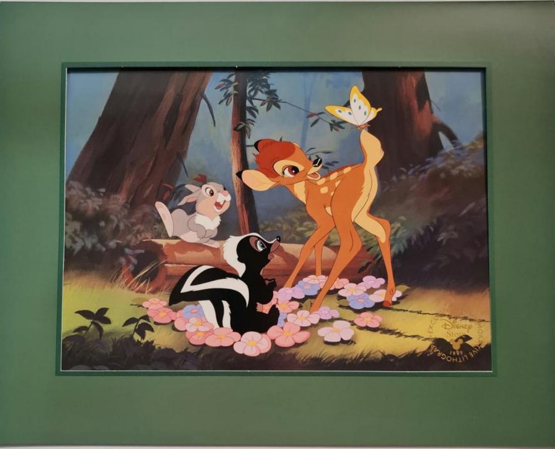 Disney, Bambi, Commemorative Lithograph (1 of 6)