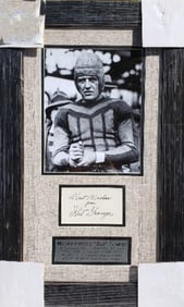 Harold Edward "Red" Grange, JSA Certified Photo With Cut Signature, Framed 8"x10"