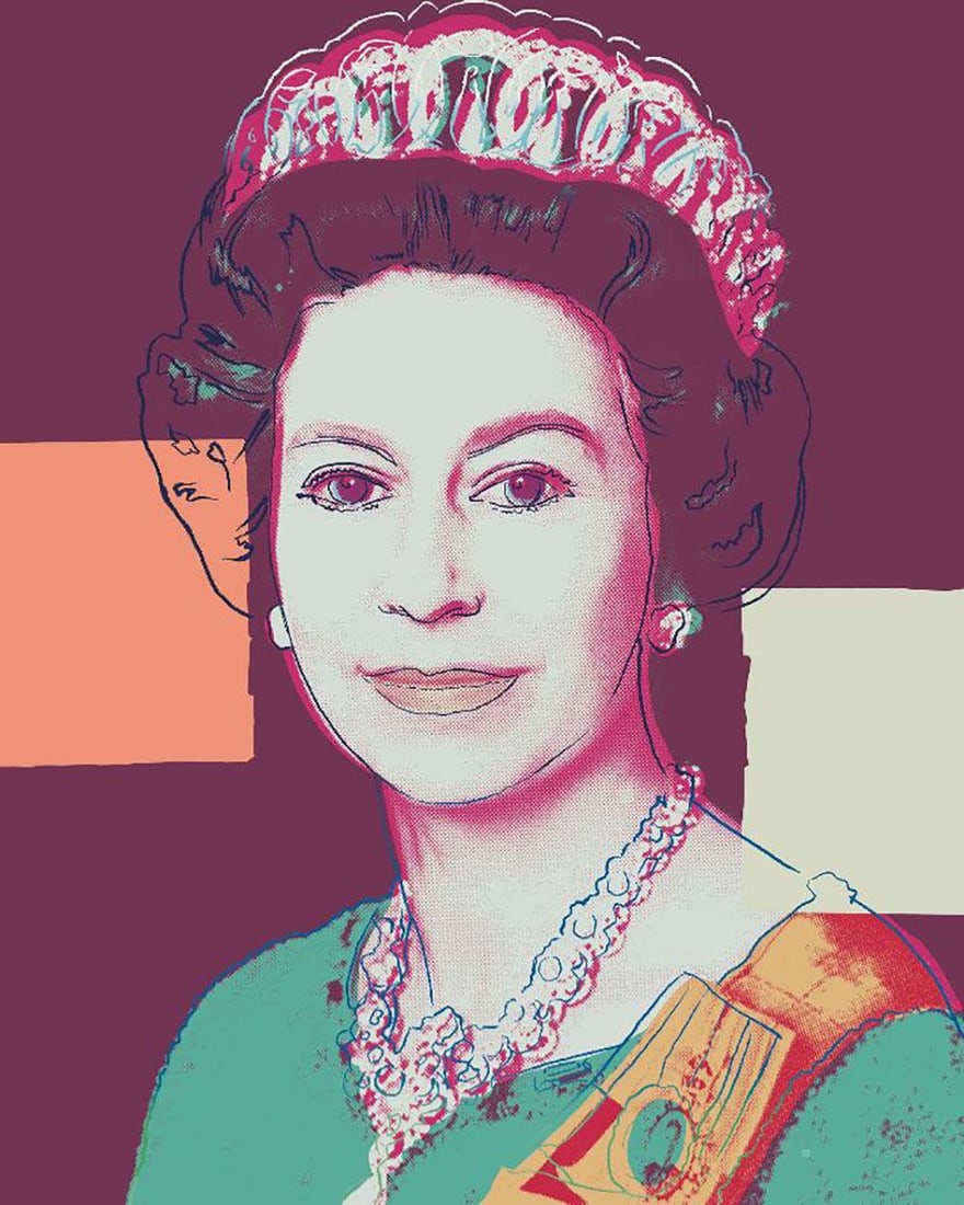 Andy Warhol, Sunday B. Morning Queen Elizabeth 335, Limited Edition Serigraph: Andy Warhol Sunday B. Morning QUEEN ELIZABETH 335 - 2022 Limited Edition of 3500 Serigraph, Printed on museum board Size: 30 1/4" x 38" (96.5 x 76.75 cm) Stamped on the back with blue ink; "Published 