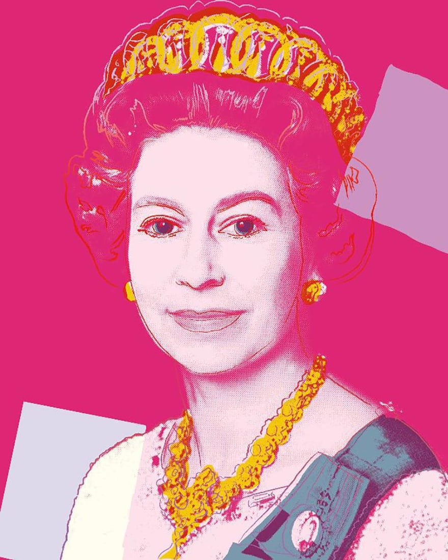 Andy Warhol, Sunday B. Morning Queen Elizabeth 336, Limited Edition Serigraph: Andy Warhol Sunday B. Morning QUEEN ELIZABETH 336 - 2022 Limited Edition of 3500 Serigraph, Printed on museum board Size: 30 1/4" x 38" (96.5 x 76.75 cm) Stamped on the back with blue ink; "Published 