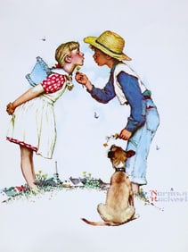 Norman Rockwell, Beguiling Buttercup, Colotype