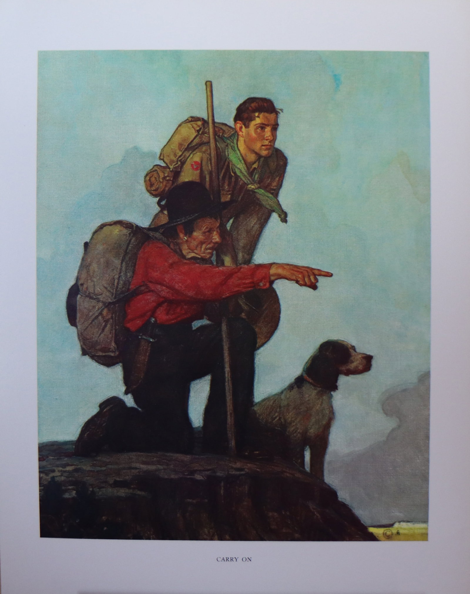 Norman Rockwell, 'Carry On', Offset Lithograph, 1969 (1 of 3)