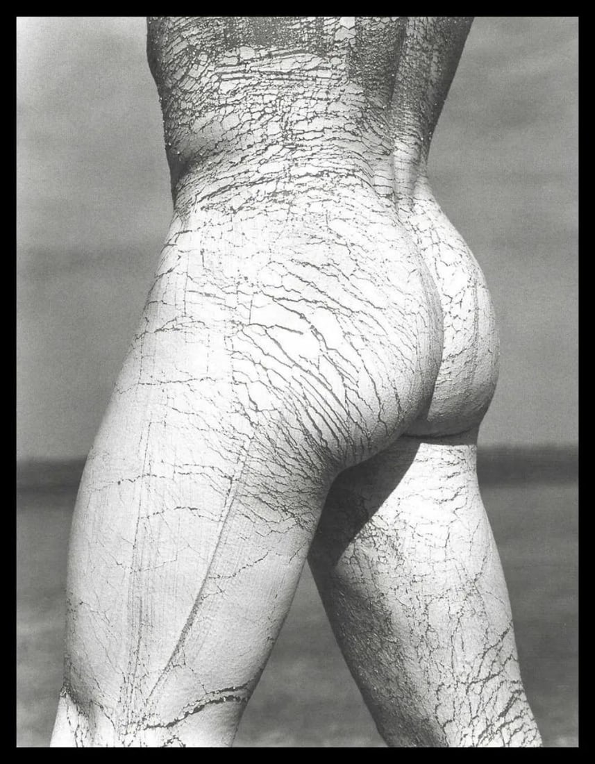 Herb Ritts, Paul Rear View, El Mirage, 1991: Photographer: Herbert "Herb" Ritts (American, 1952 - 2002) - renowned fashion, art and celebrity photographer. Subject: "Paul Rear View, El Mirage, 1991" Type Of Print: Fine Duotone Photo Engraving Da