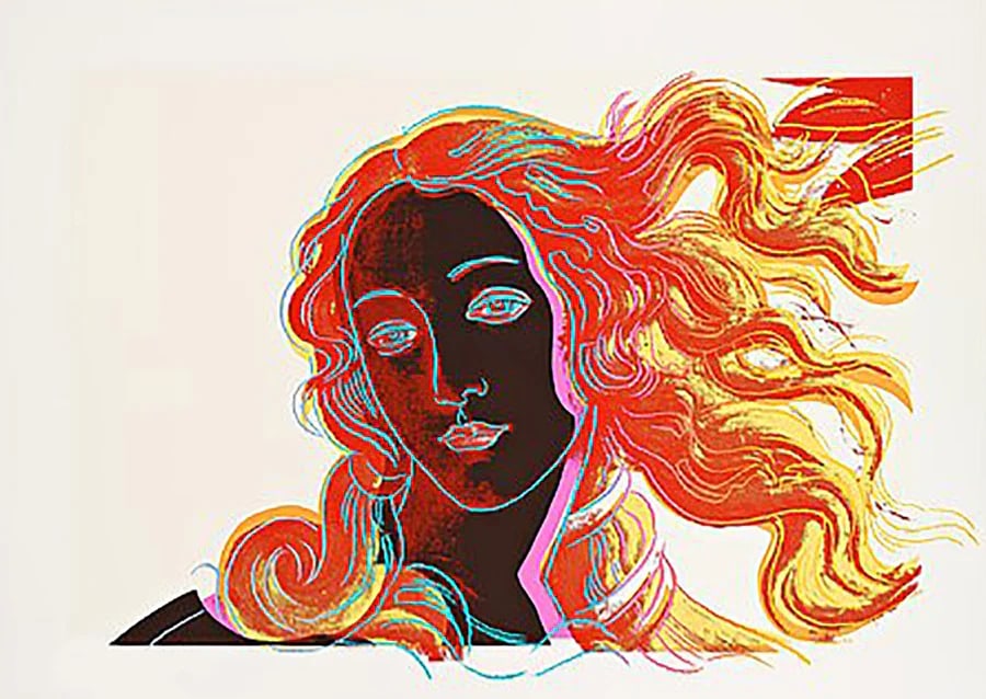 Andy Warhol, (After) Birth of Venus FSII 318, 1984: Andy Warhol title; Warhol, Andy Birth of Venus FSII 318, 1984 silkscreen, Printer's proof, not signed and not numbered Paper size: 32 x 44 inch Images size: 25 x 37 inch Condition: Artwork is in Very 