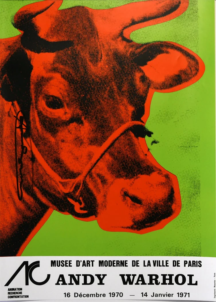 COW Musse D?ART Moderne de la Ville de Paris by Andy Warhol (After), offset lithgraph (1 of 1)