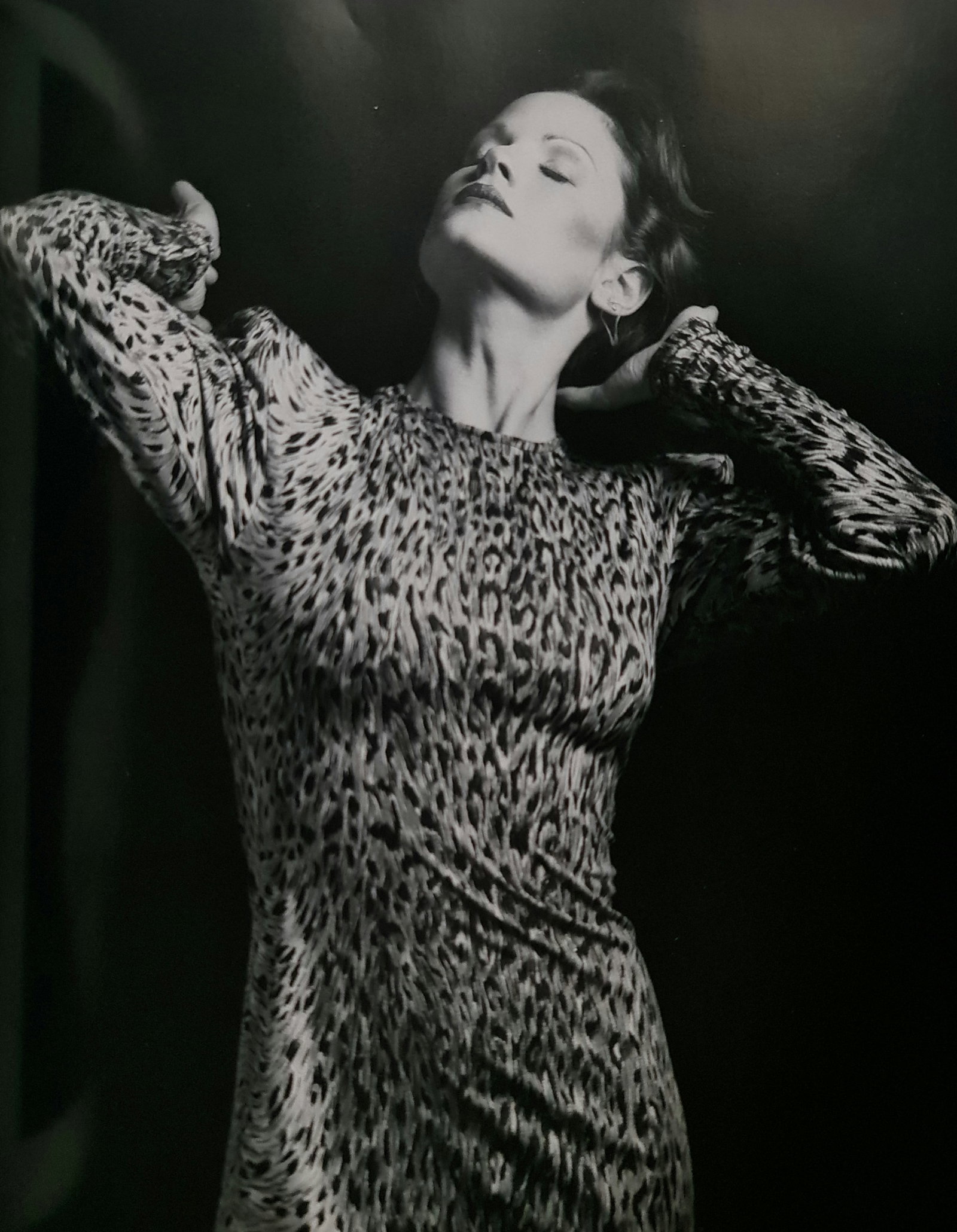 Robert Mapplethorpe, Lisa Lyon with eyes closed: Photographer: Robert Michael Mapplethorpe (1946-1989) was an American photographer, best known for his black-and-white photographs. His work featured an array of subjects, including celebrity portrait