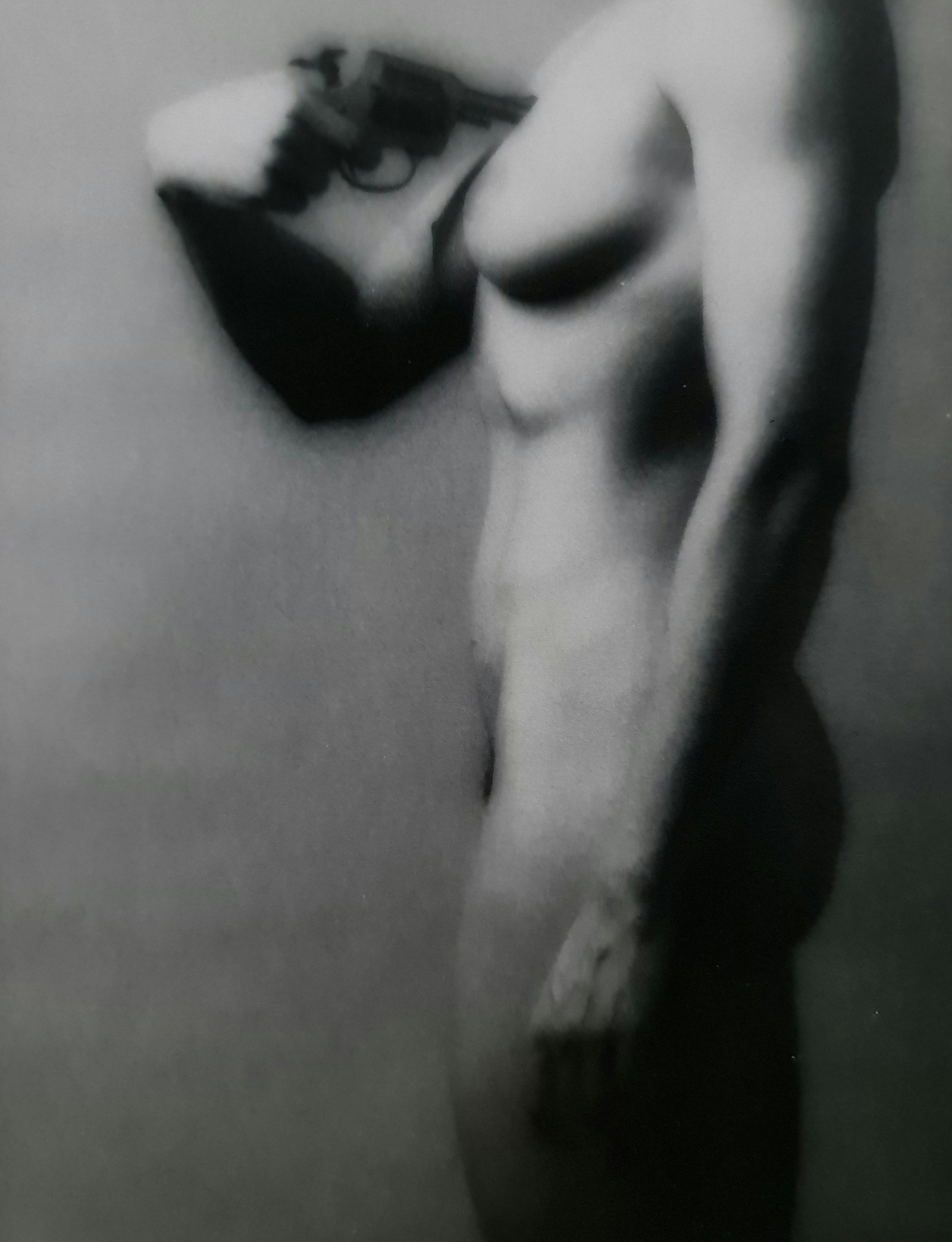 Robert Mapplethorpe, Lisa Lyon with gun: Photographer: Robert Michael Mapplethorpe (1946-1989) was an American photographer, best known for his black-and-white photographs. His work featured an array of subjects, including celebrity portrait