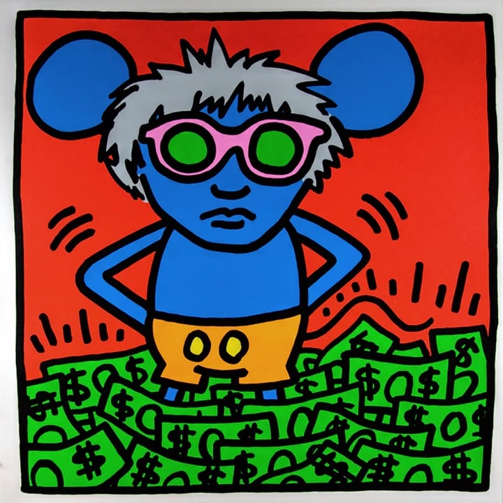 KEITH HARING ANDY MOUSE II, 1986 (1 of 1)