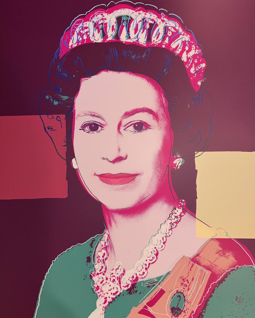 Andy Warhol, Sunday B. Morning 'Queen Elizabeth Diamond Dust' Limited Edition Serigraph: Andy Warhol - Sunday B. Morning Title: Queen Elizabeth 335 DIAMOND DUST 'Queen Elizabeth II of the United Kingdom Limited Edition of 3500, Numbered in pencil on the verso with a matching coa from Sund