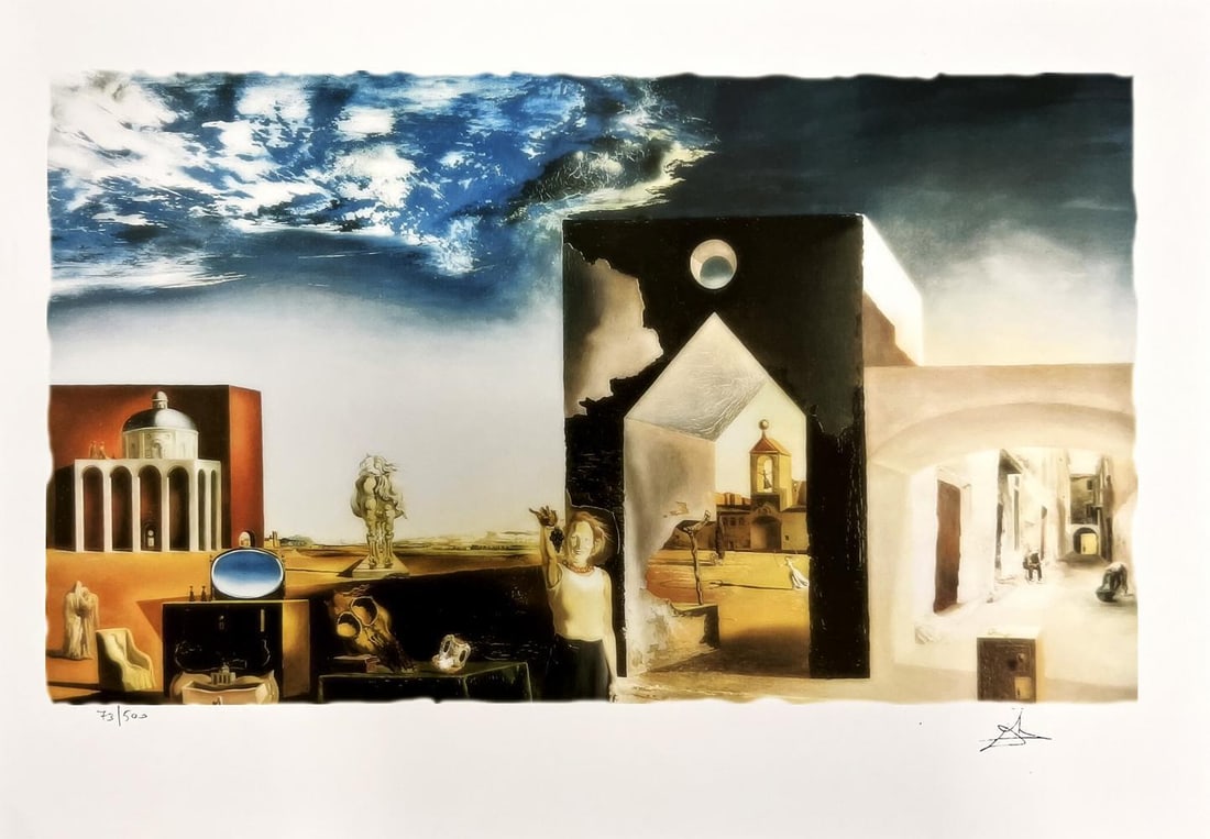 Salvador Dali, (After), Lithograph Facsimile Plate Signed/Numbered (1 of 1)