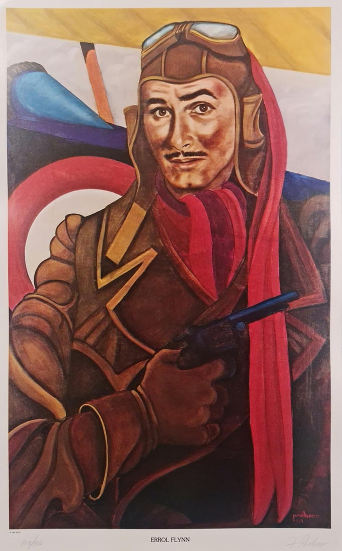 Ferdie Pacheco, Errol Flyn, Signed Limited Edition, Lithograph (1 of 4)