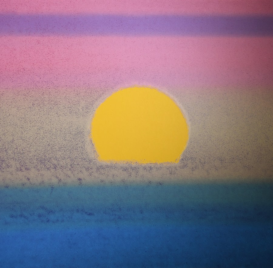 Andy Warhol, (After) Sunset, Unique Edition Print, FSII (90): Andy Warhol title; Sunset, Unique Edition Print, FSII (90) silkscreen, Printer's proof, not signed and not numbered Paper size: 34 x 34 inch Images size: 34 x 34 inch Condition: Artwork is in Very goo