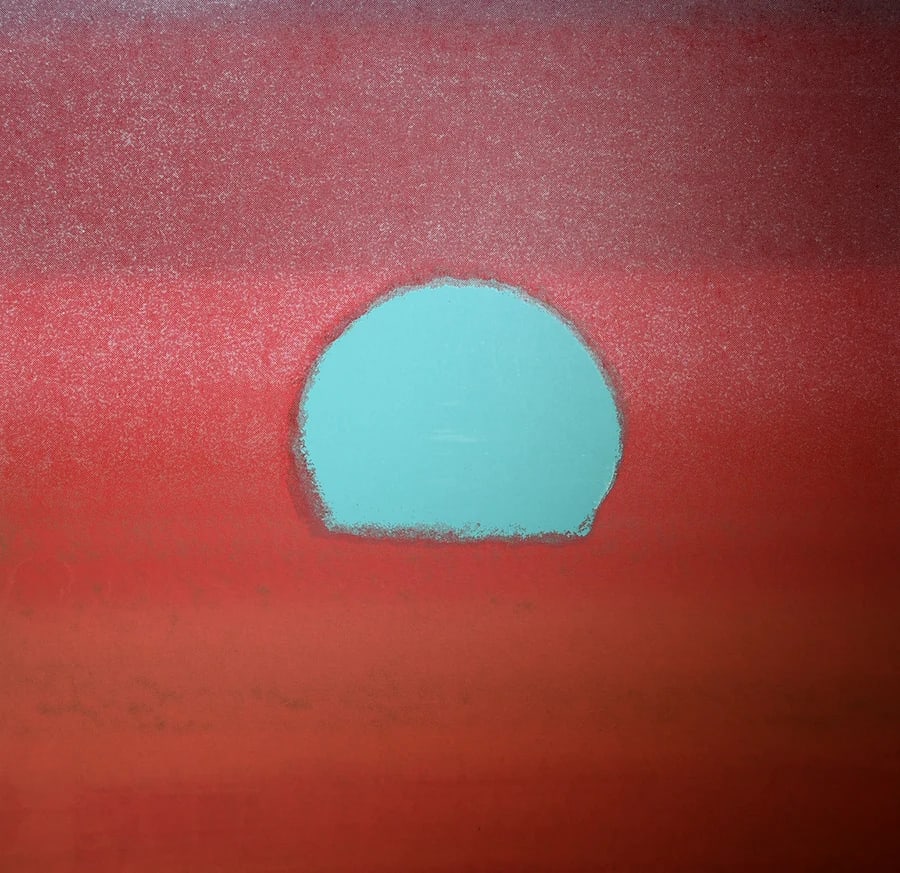 Andy Warhol, (After) Sunset, Unique Edition Print, FSII (58): Andy Warhol title; Sunset, Unique Edition Print, FSII (58) silkscreen, Printer's proof, not signed and not numbered Paper size: 34 x 34 inch Images size: 34 x 34 inch Condition: Artwork is in Very goo