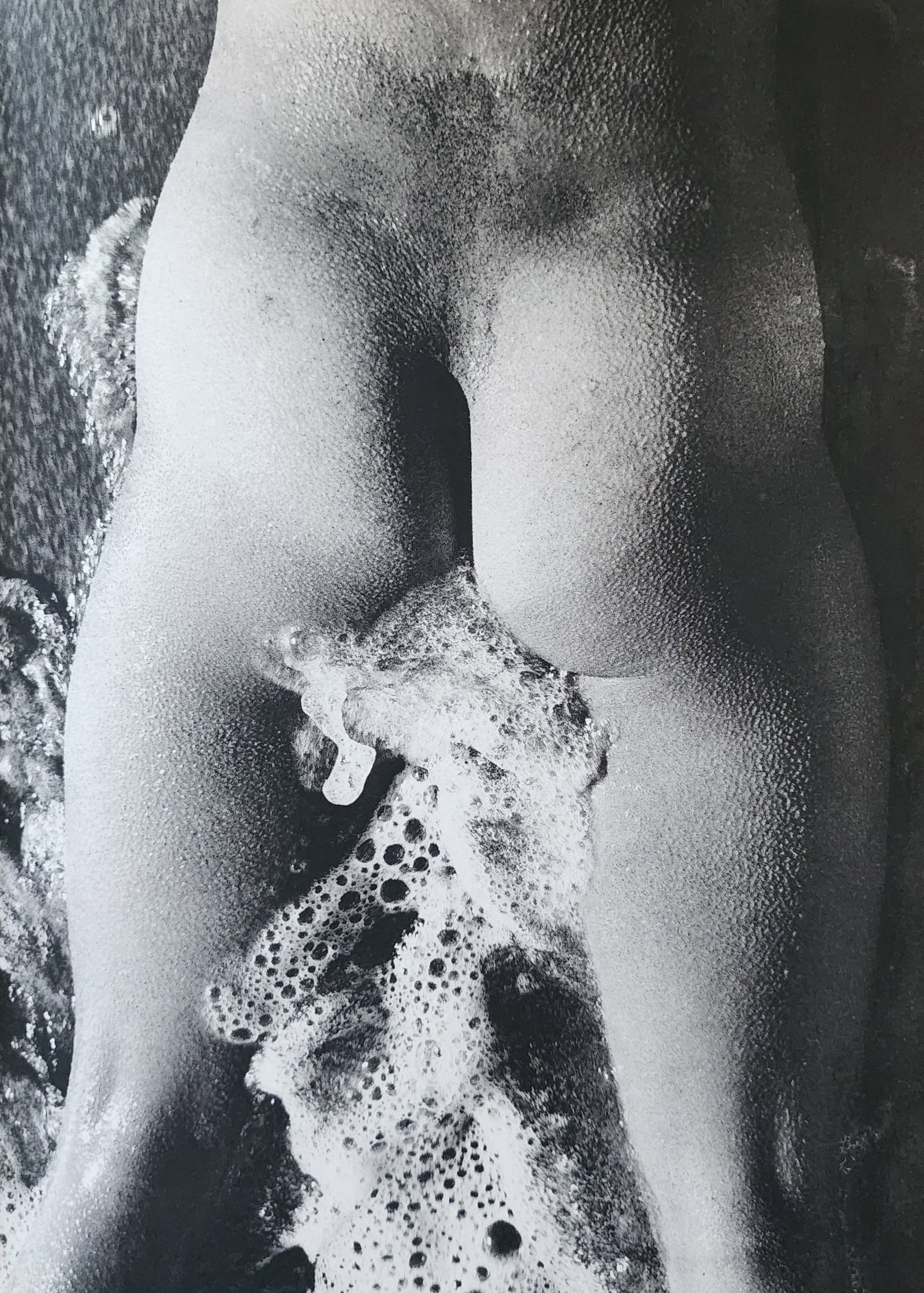 Lucien Clergue, 'The Beginning' 1973: Photographer: Lucien Clergue (France, 1934 - 2014) - renowned French photographer with a diverse body of work, he is perhaps best known for his dynamic female nude studies in and around water which of