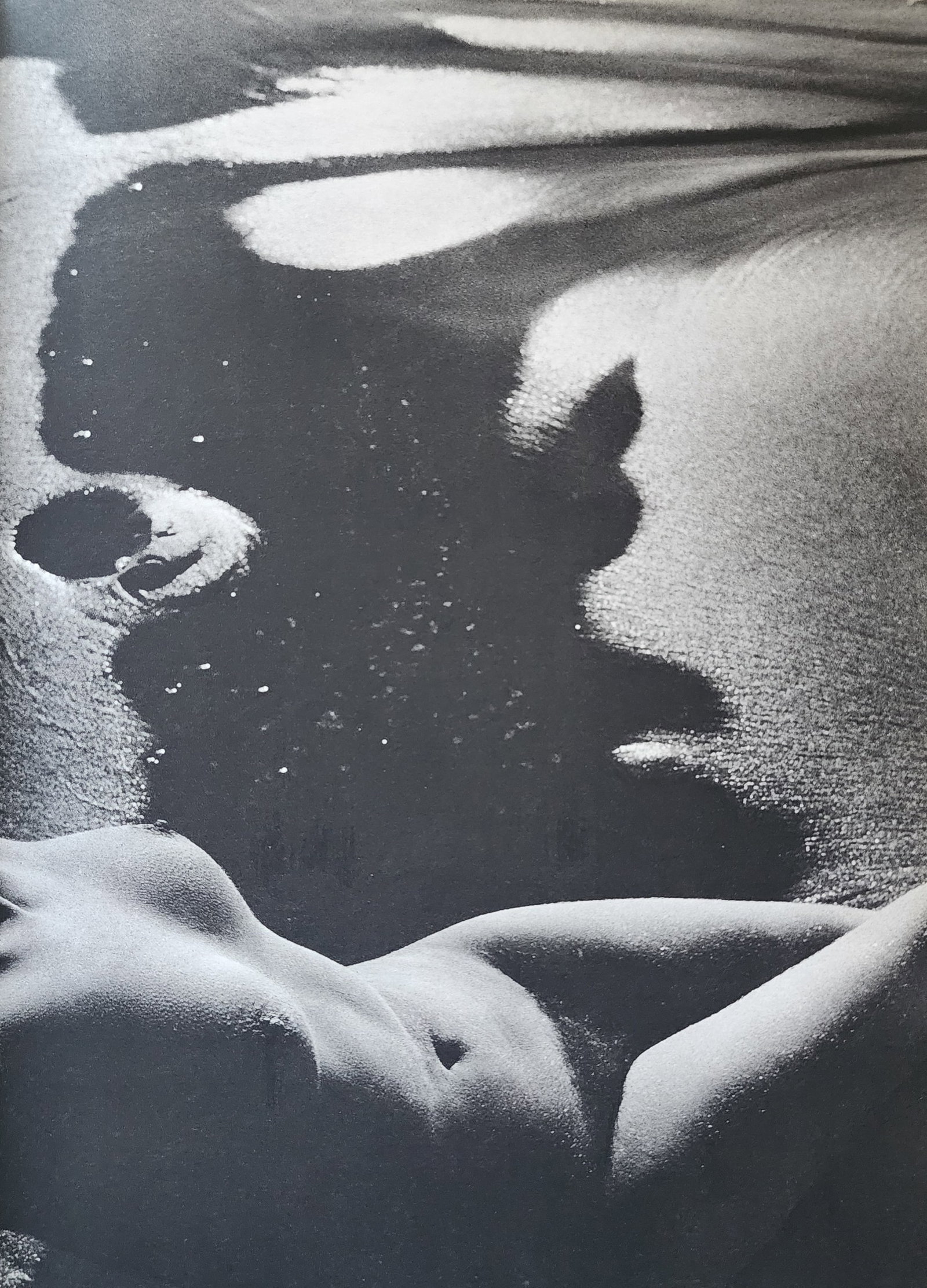 Lucien Clergue, 'The Beginning' 1973: Photographer: Lucien Clergue (France, 1934 - 2014) - renowned French photographer with a diverse body of work, he is perhaps best known for his dynamic female nude studies in and around water which of