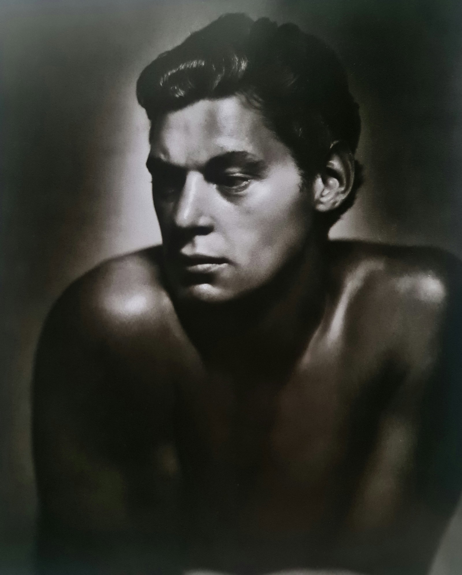 George Hurrell, Johnny Weissmuller, 1932: Photographer: George Edward Hurrell (June 1, 1904 ? May 17, 1992) was a photographer who contributed to the image of glamour presented by Hollywood during the 1930s and 1940s.Title: Johnny Weissmuller