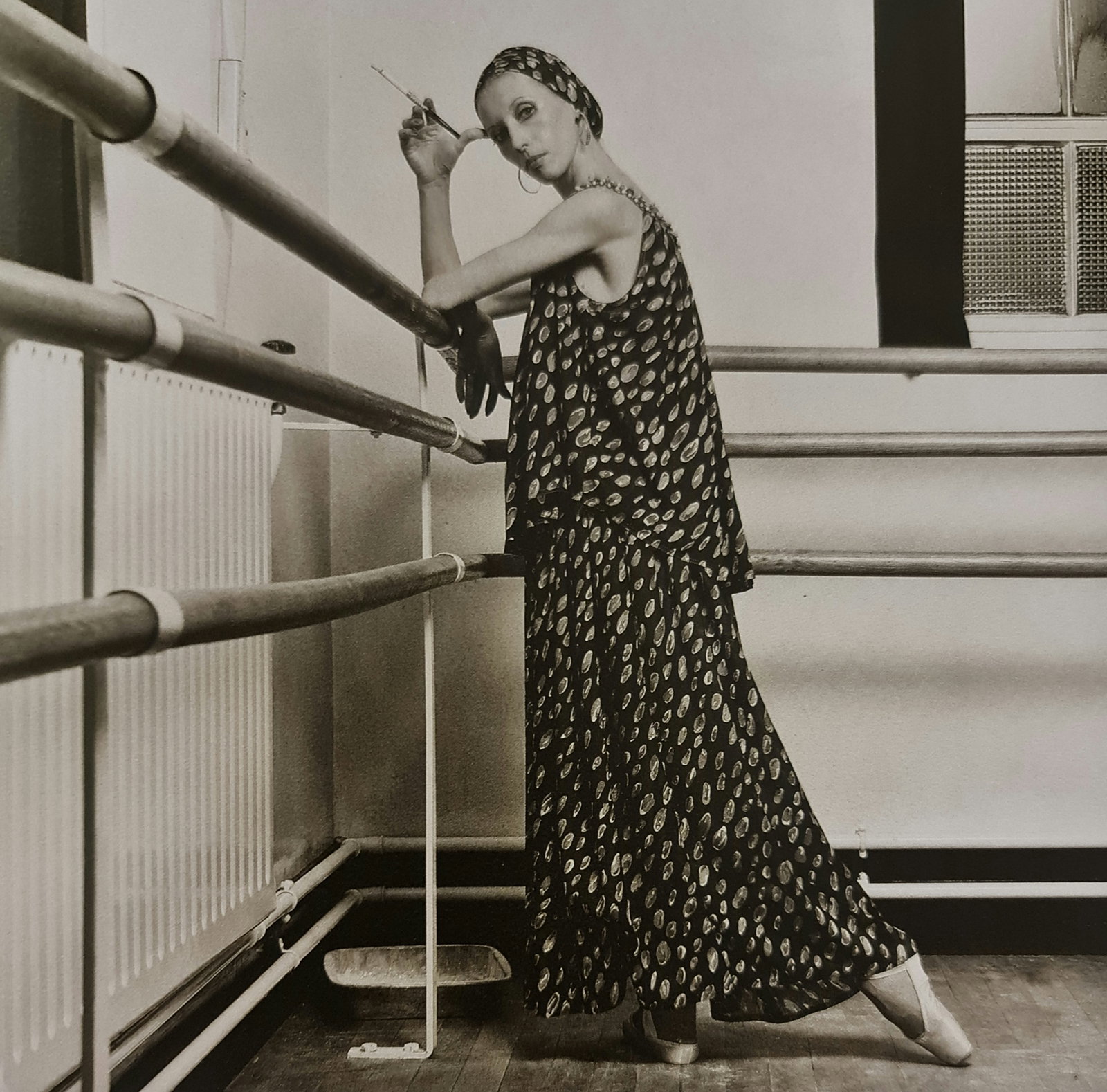 Terry O'Neill, Natalia Makarova In A London Dance Studio, 1976: Photographer: Terry ONeill was a British photographer, known for documenting the fashions, styles, and celebrities of the 1960s. Title: Natalia Makarova in a London dance studio Date Of Negative: 1976