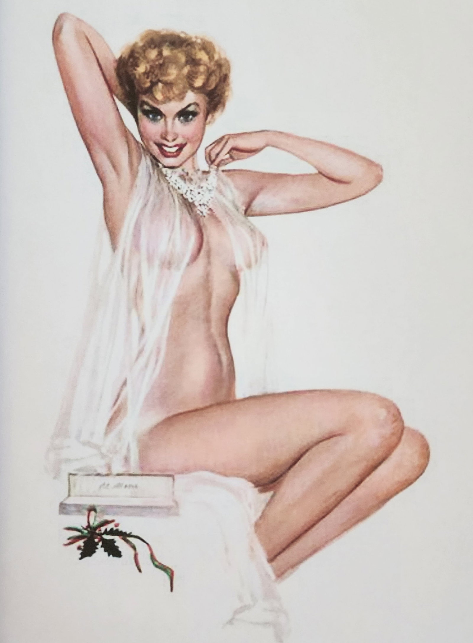 Vintage Pin-Up Girls, 2017: Title/Subject: Pin-Up Girls Type Of Print: Authentic Sheet Fed Photogravure/Heliogravure. Date Of Print: 2017 Paper: Medium weight, satin/matte finish. Print Origin: Germany Approximate Image Size: 10