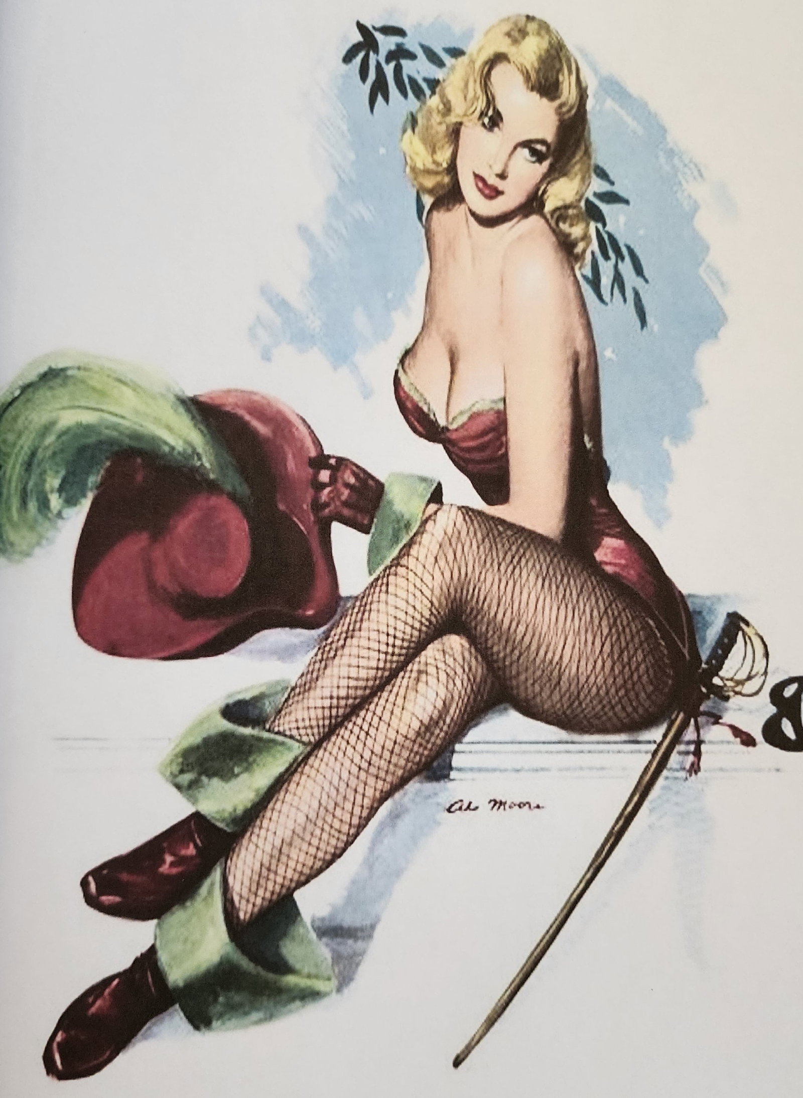 Vintage Pin-Up Girls, 2017: Title/Subject: Pin-Up Girls Type Of Print: Authentic Sheet Fed Photogravure/Heliogravure. Date Of Print: 2017 Paper: Medium weight, satin/matte finish. Print Origin: Germany Approximate Image Size: 10
