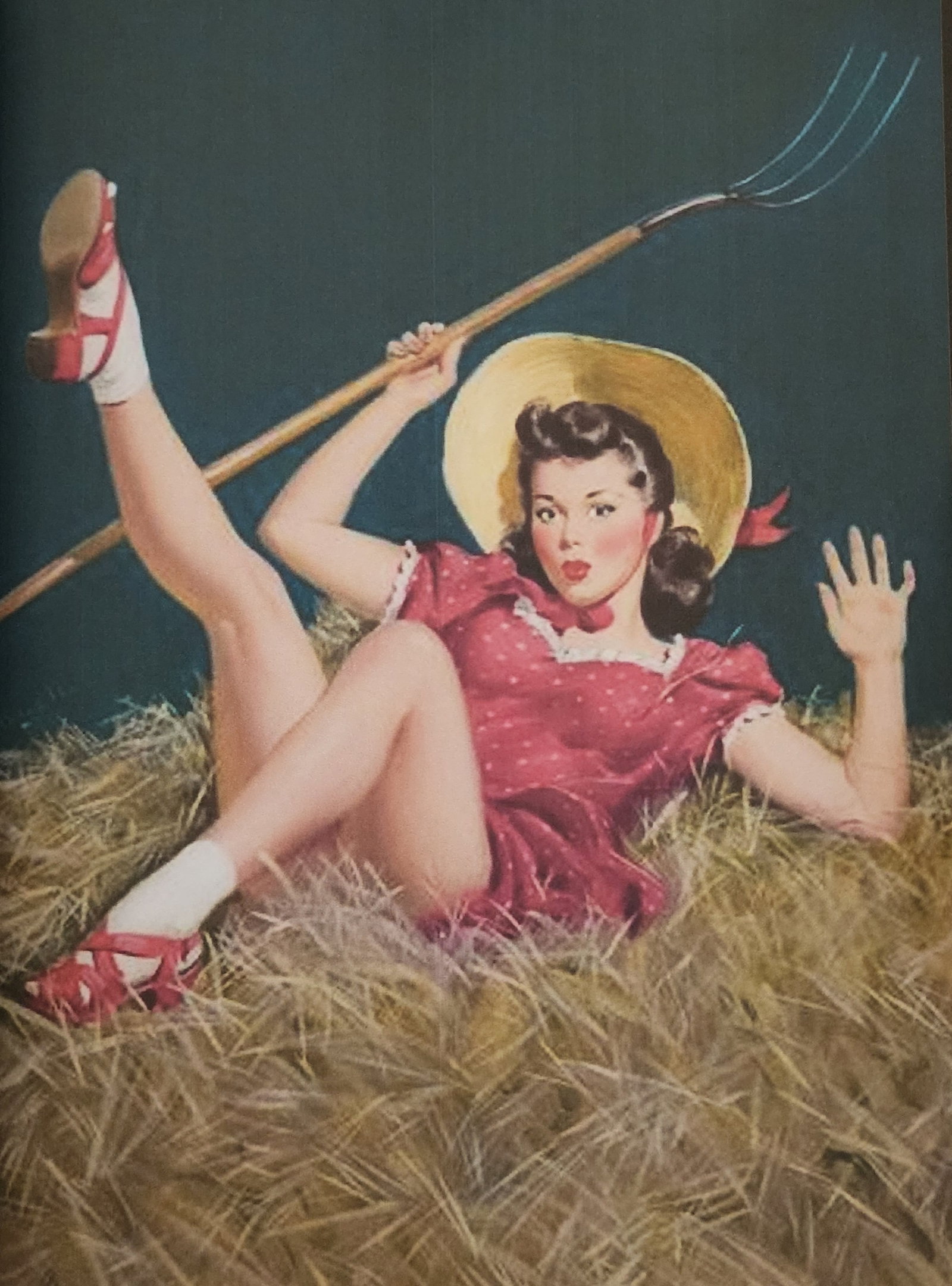 Vintage Pin-Up Girls, 2017: Title/Subject: Pin-Up Girls Type Of Print: Authentic Sheet Fed Photogravure/Heliogravure. Date Of Print: 2017 Paper: Medium weight, satin/matte finish. Print Origin: Germany Approximate Image Size: 10