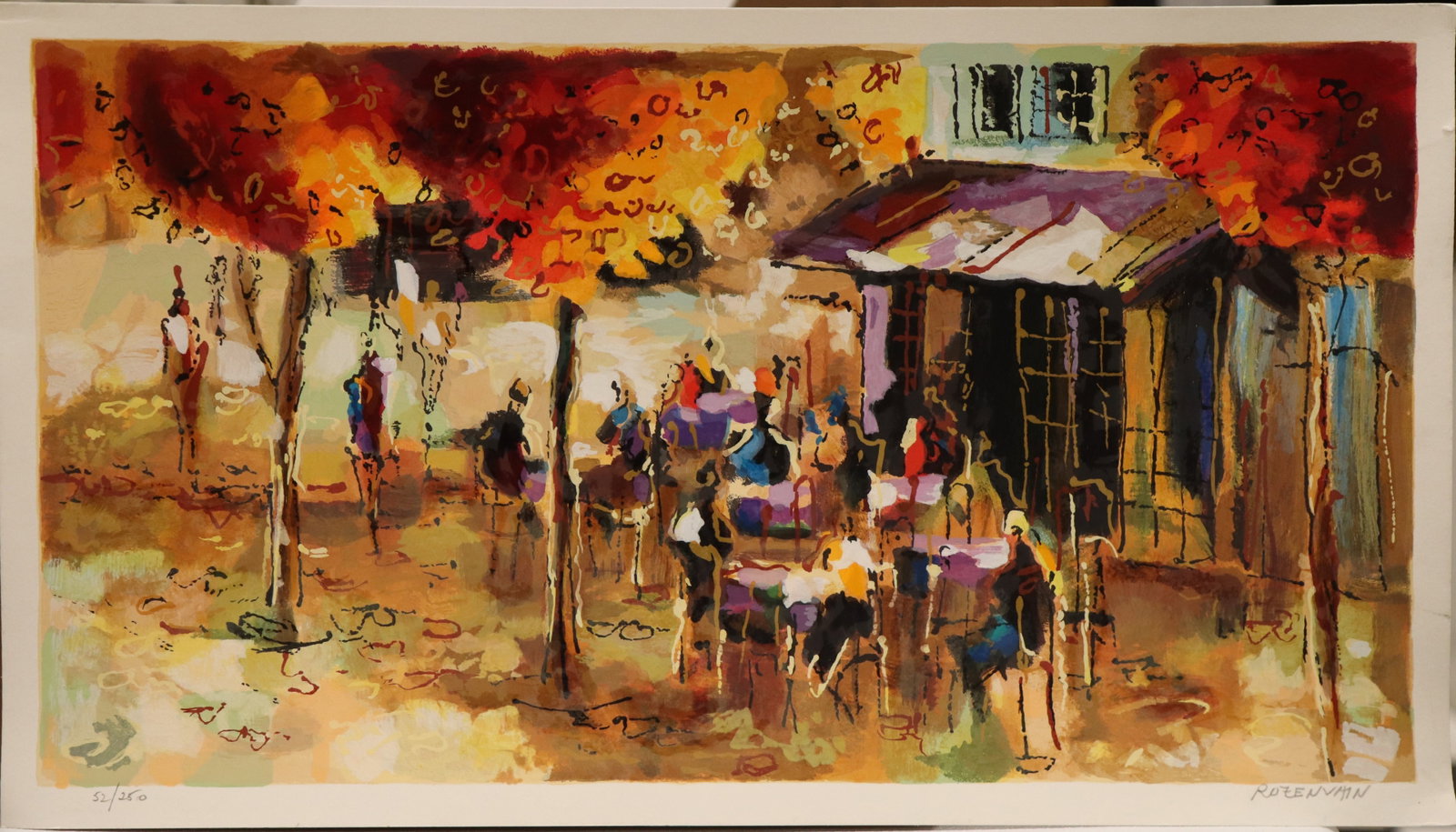 Michael Rozenvain, 'Parisian Cafe', Signed Limited Edition Serigraph (1 of 4)