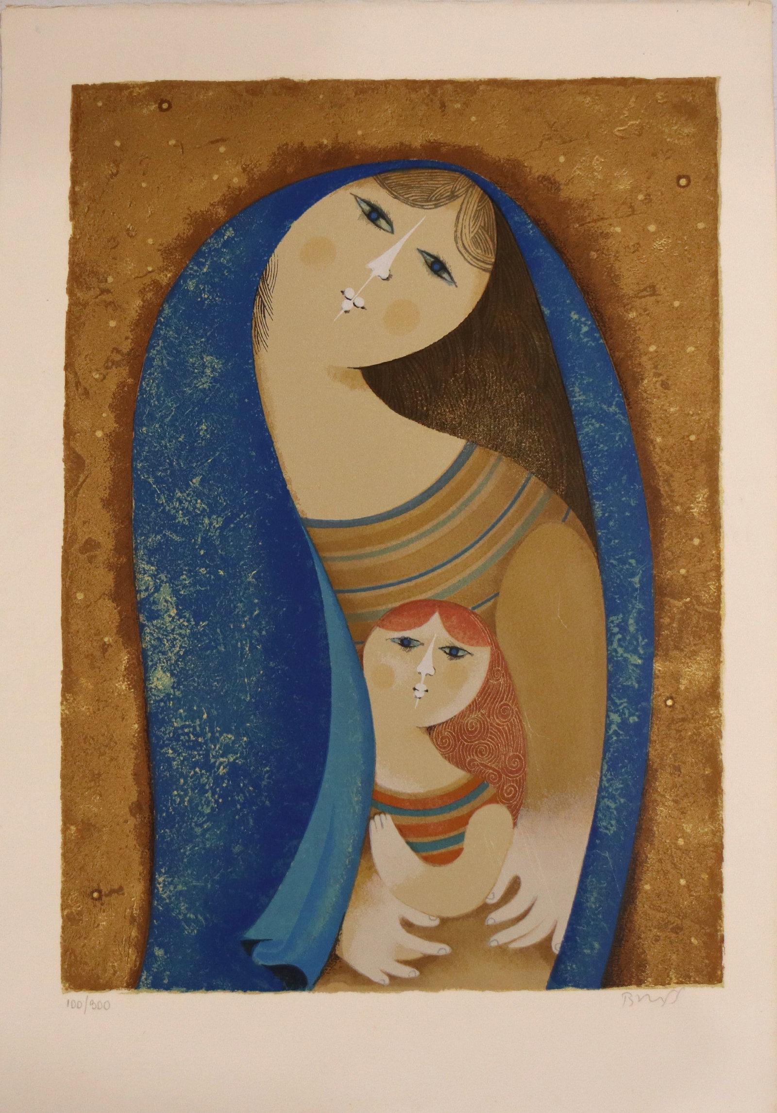 Sami Briss, Mother & Child, Signed Limited Edition Lithograph (1 of 4)