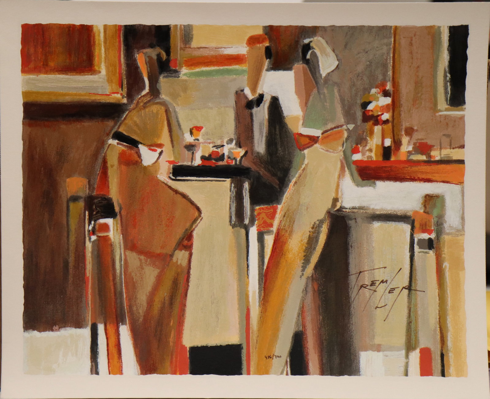 Yuri Tremler, 'Bar Scene I', Signed Limited Edition Serigraph (1 of 4)