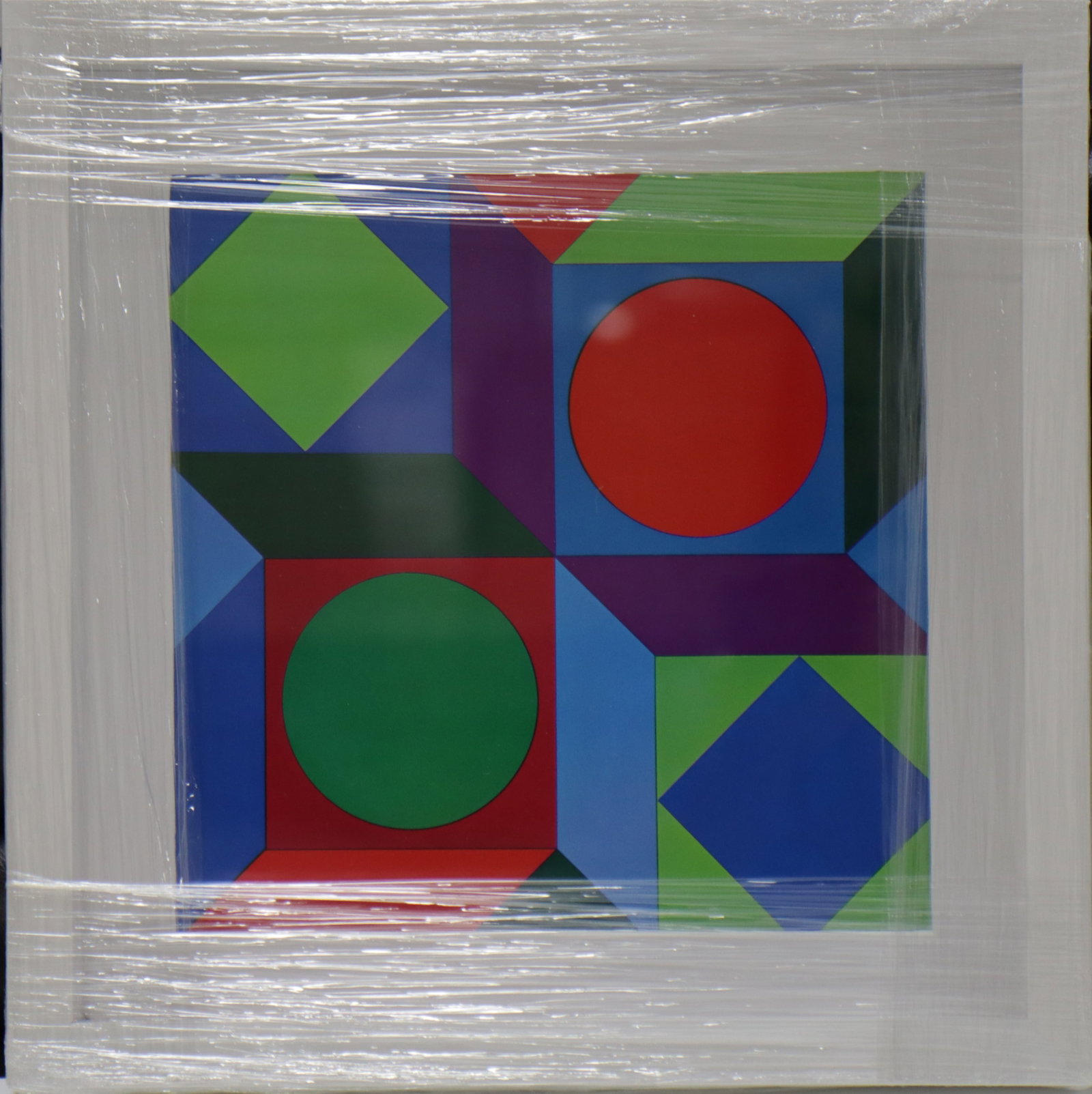 Victor Vasarely, 'Lapidaire A', Framed Lithograph (1 of 2)