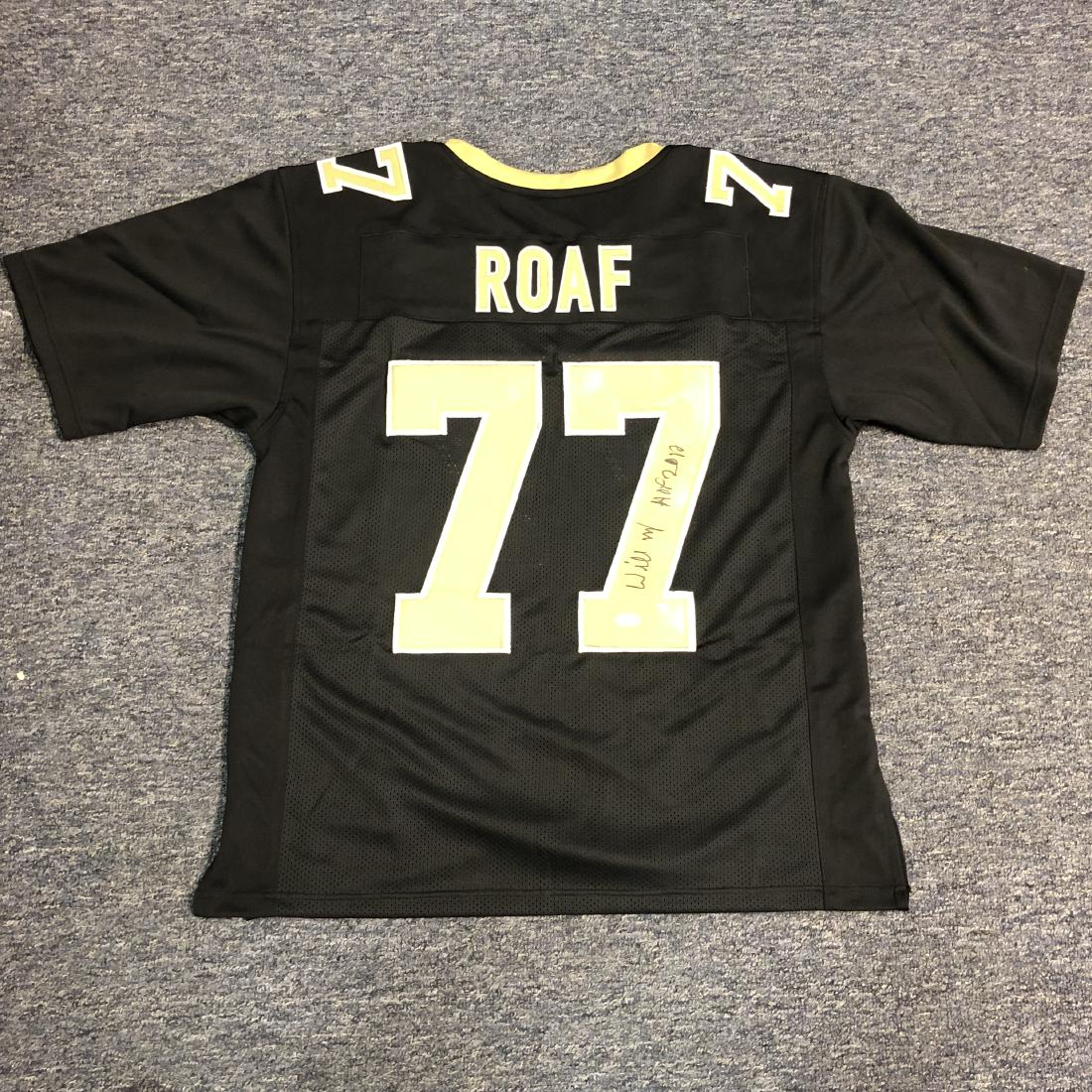Willie Roaf Autographed Saints Jersey With JSA COA: Autographed Custom Jersey