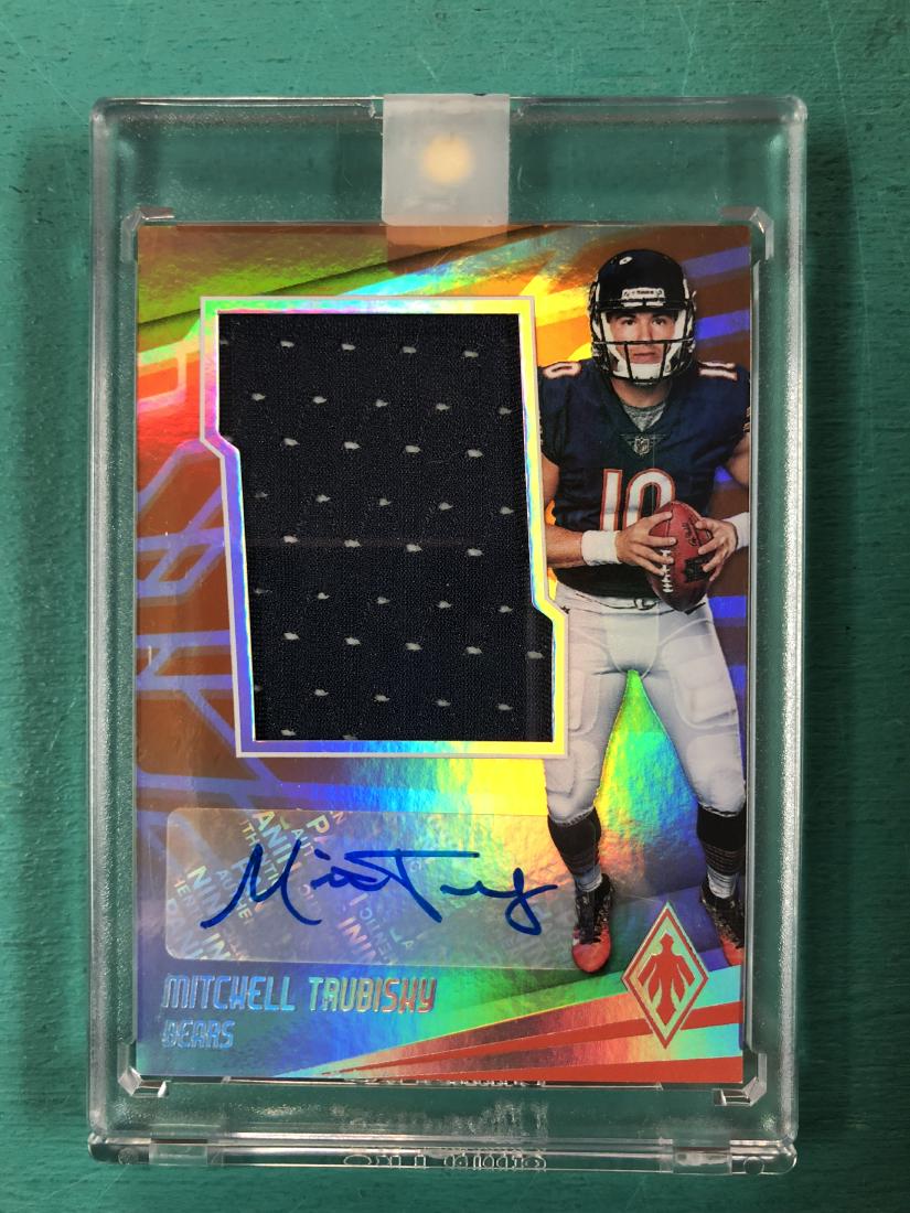 2017 Panini Phoenix Mitchell Trubisky Autographed Card: Autographed Football Card