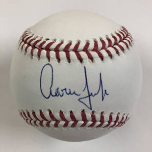 Aaron Judge Autographed Baseball: Autographed Baseball