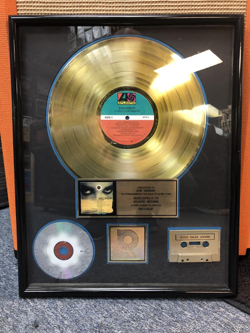 Encomium : A Tribute To Led Zeppelin Gold Record Award (1 of 1)