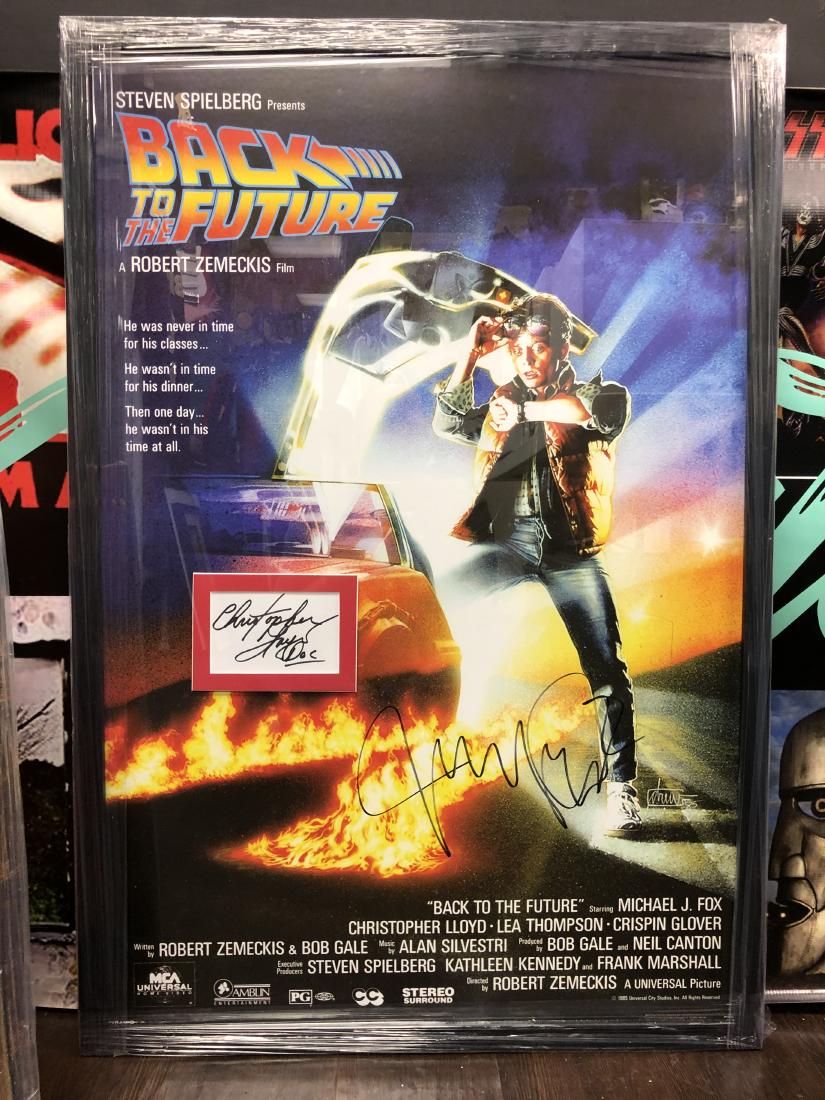 Christopher Lloyd And Micheal J Fox Autographed Back To (1 of 1)