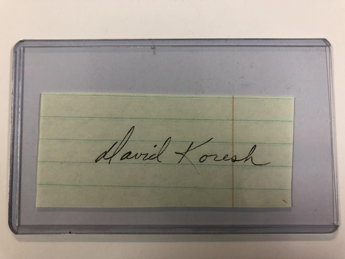 David Koresh (Branch Davidians / Waco Texas 1993) Cut (1 of 1)