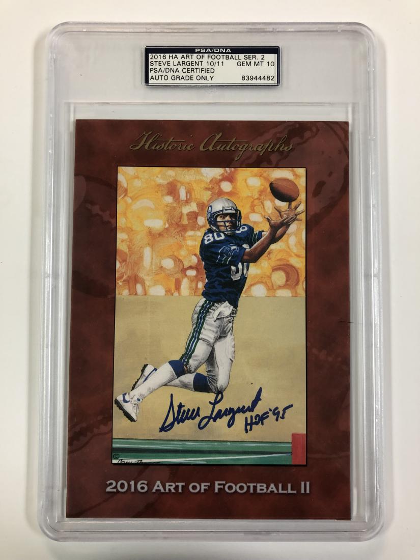 2016 HA Art Of Football Steve Largent Signed Artwork (1 of 1)