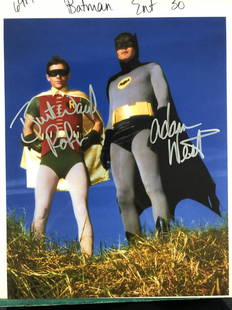 Adam West / Burt Ward Autographed Batman And Robin: Autographed Photo