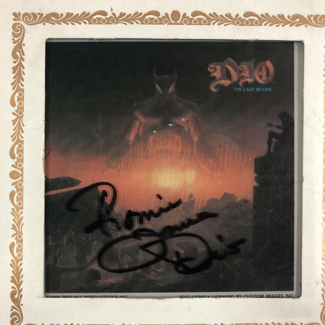 Ronnie James Dio Autographed Carnival Mirror With Last (1 of 1)