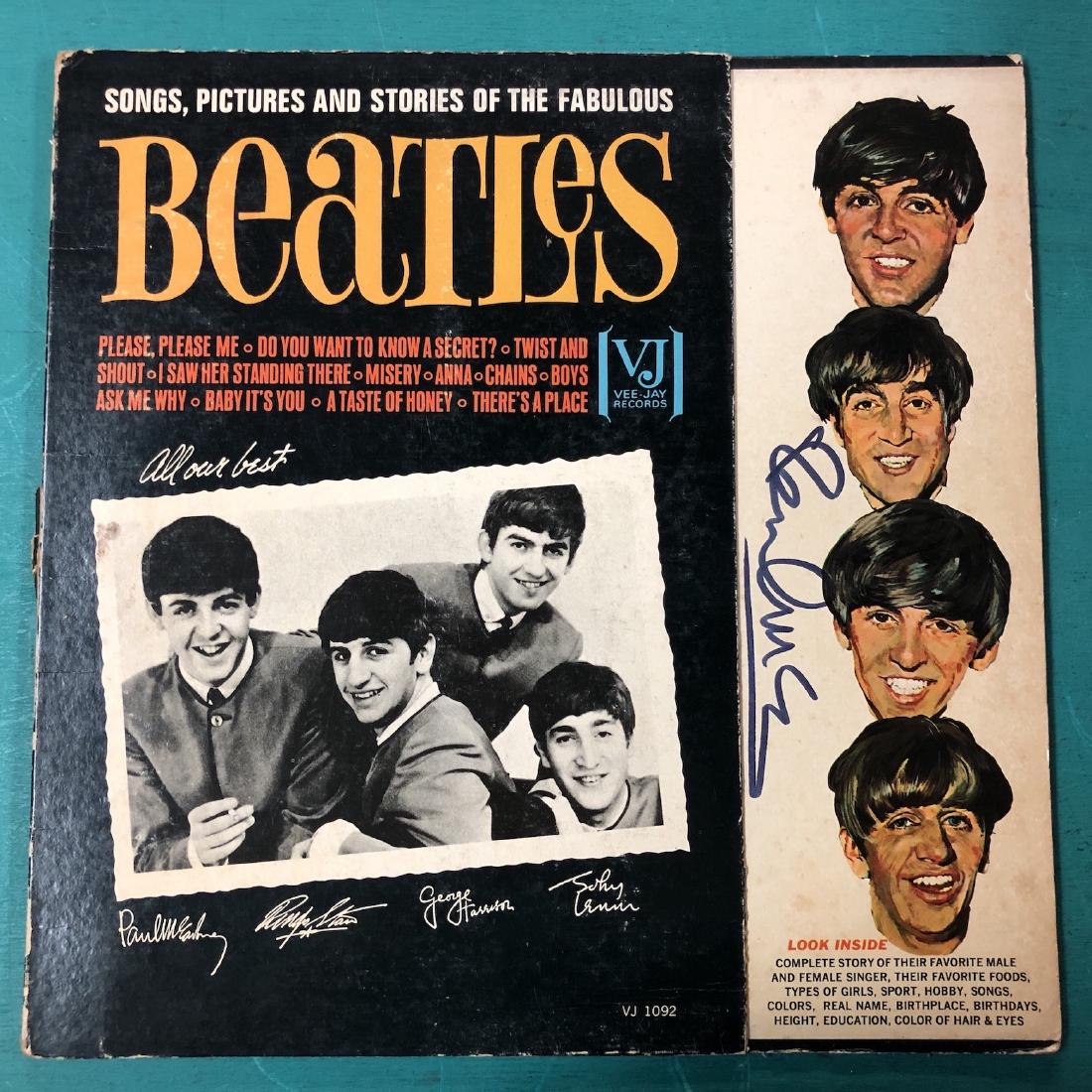 Signed Beatles Album Cover (Only Paul McCartney): Autographed Album Cover