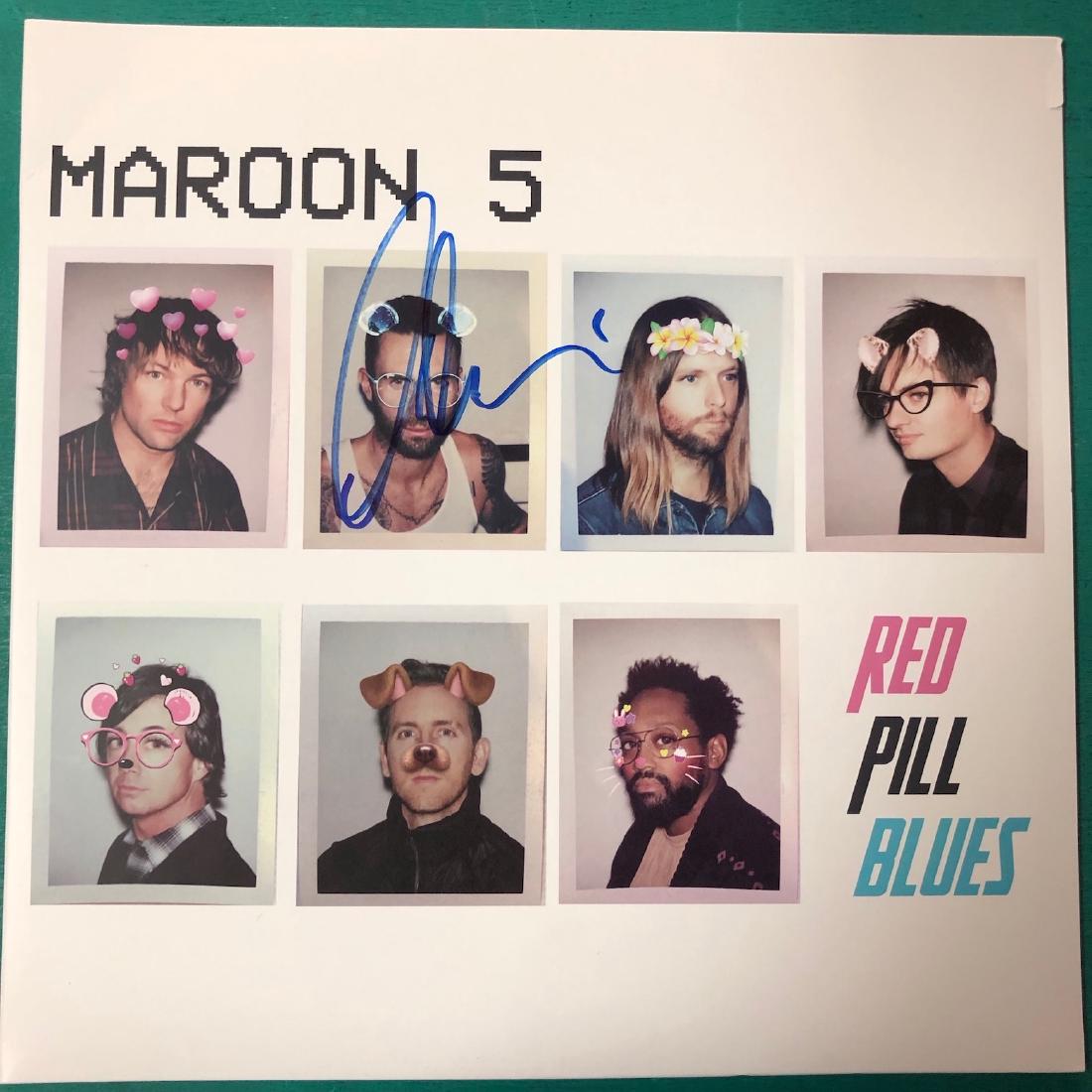 Signed Maroon 5 Album Cover (Adam Levine): Autographed Album Cover