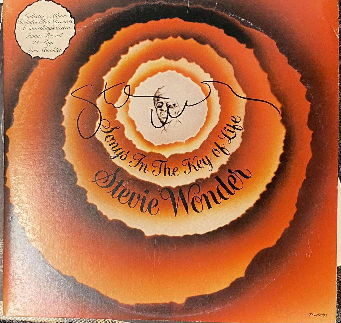 Stevie Wonder Autographed ALBUM (1 of 1)