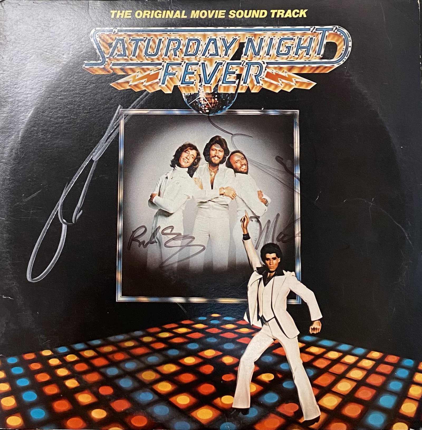 Bee Gees John Travolta Autographed Album (1 of 1)