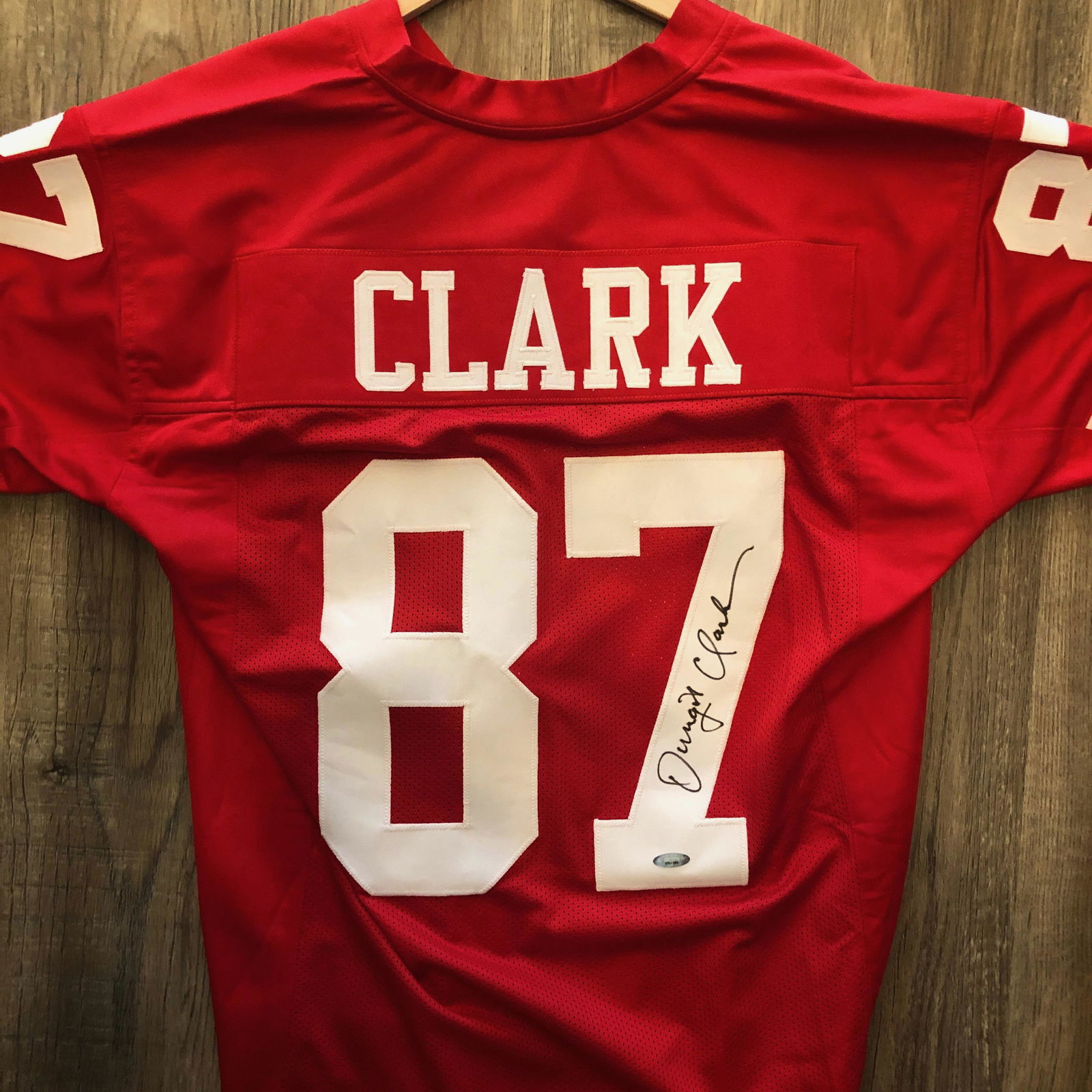 Dwight Clark Autographed Jersey (1 of 1)