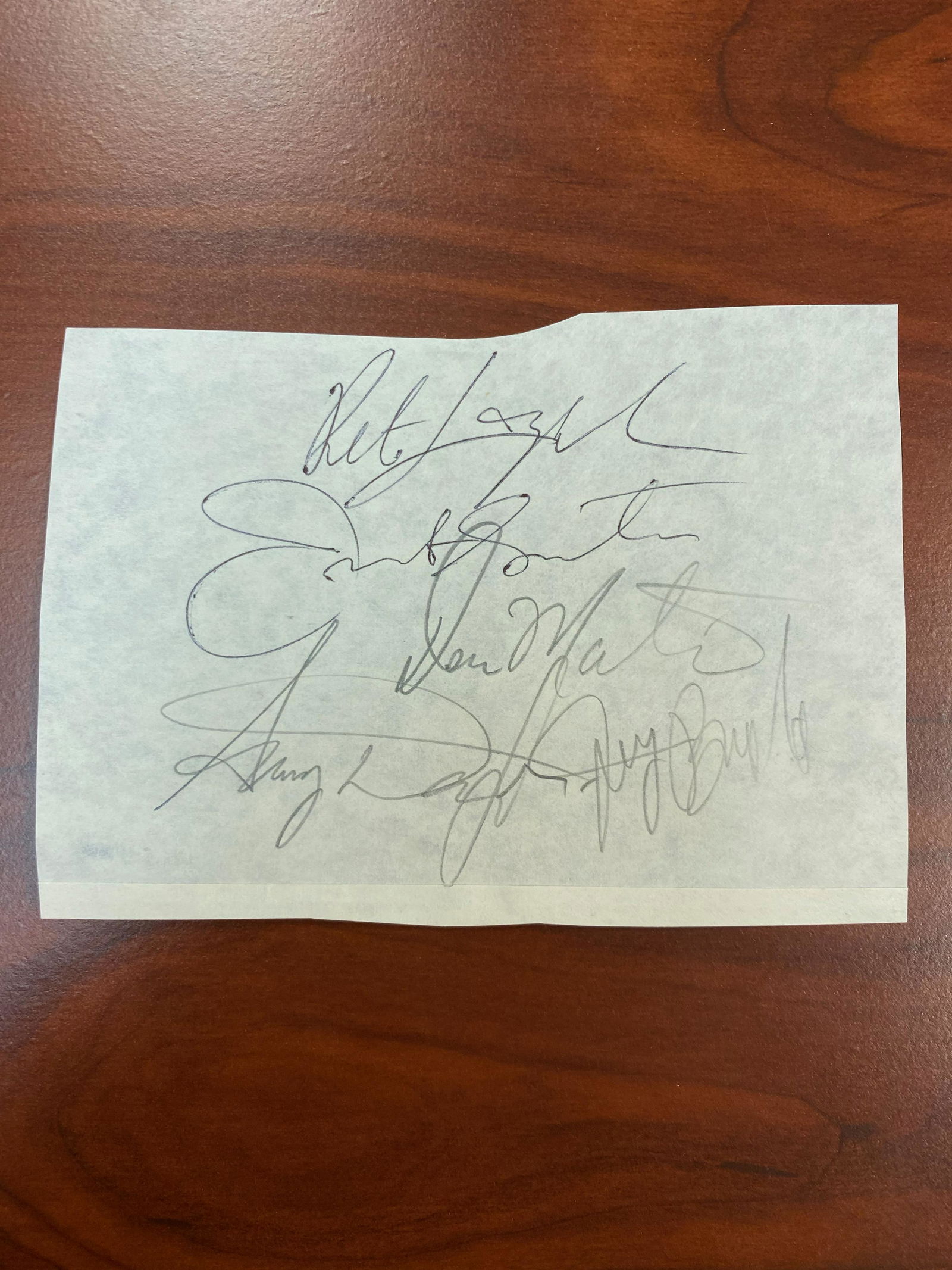 The Rat Pack Autographed Page Signed by all! (1 of 1)