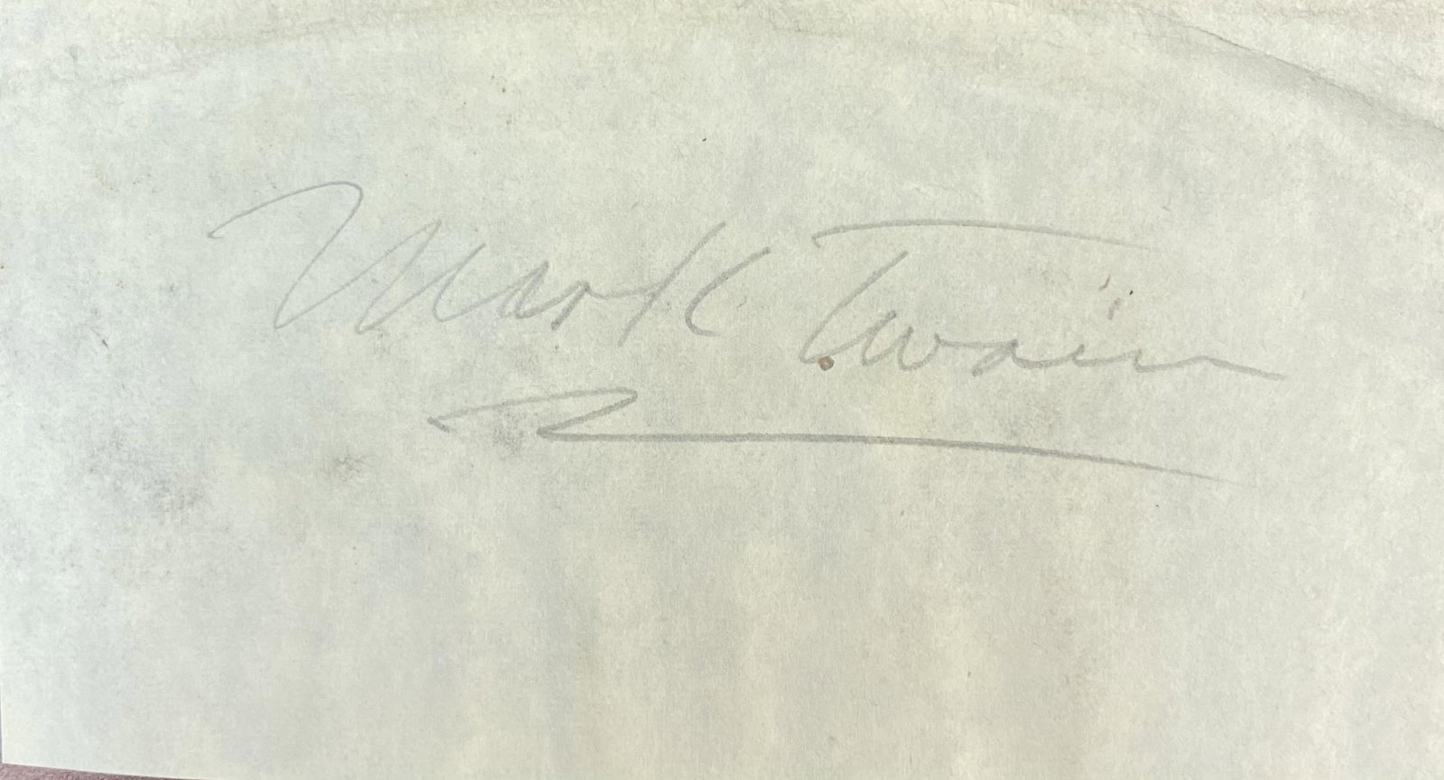Mark Twain Autographed Page (1 of 1)