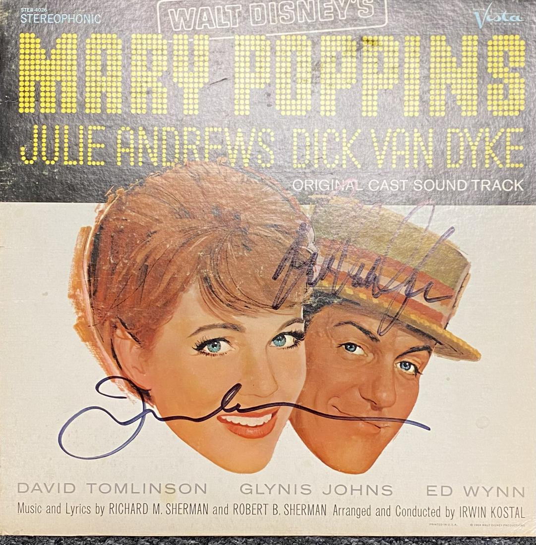 Dick Van Dyke Julie Andrews AUTOGRAPHED Album (1 of 1)