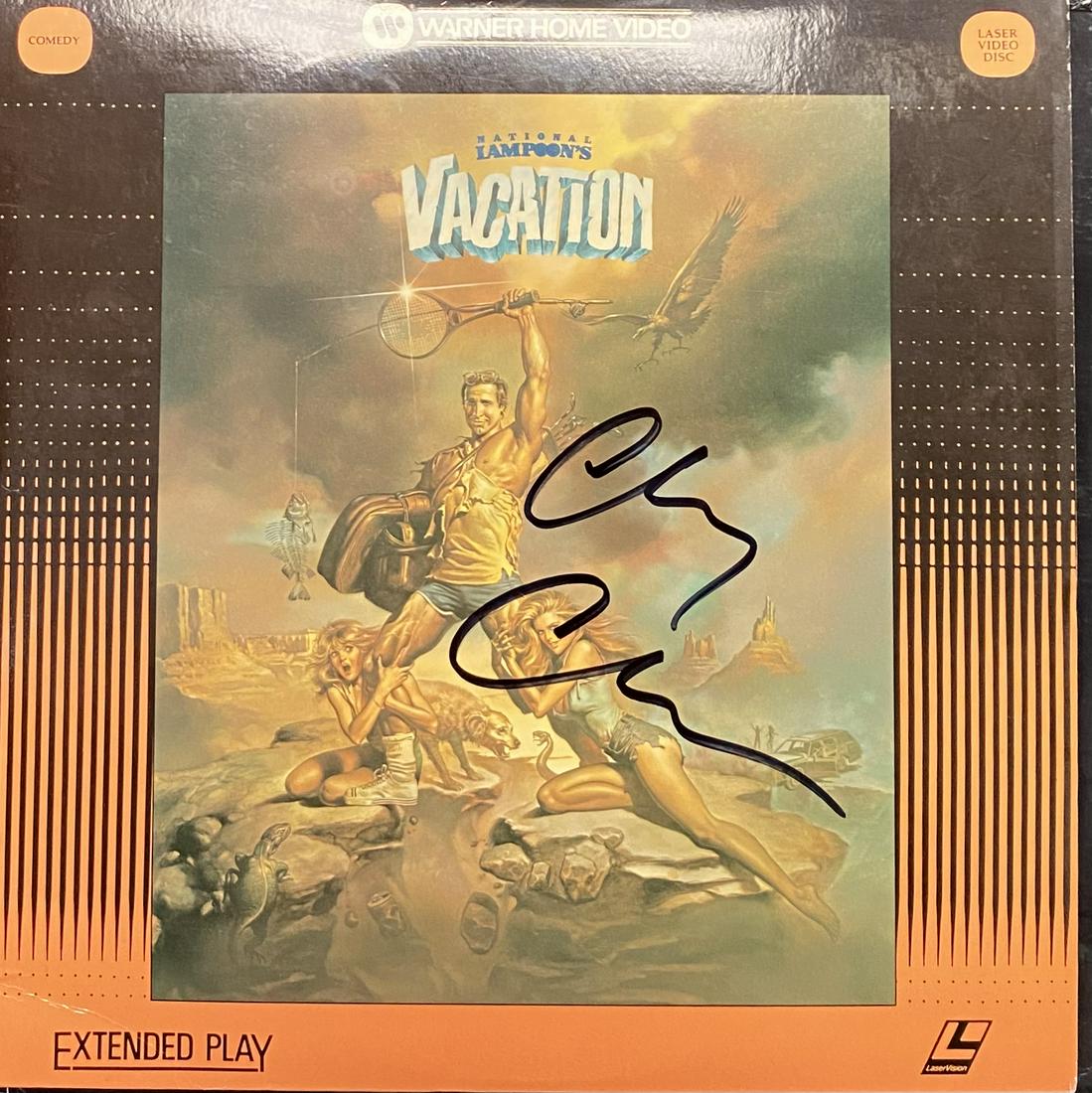 Chevy Chase Autographed Laser Disc Vacation (1 of 1)